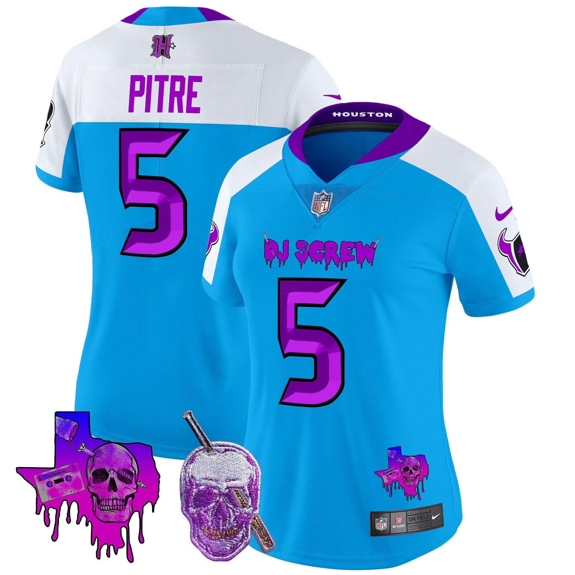 Camisa NFL Women’s Houston DJ Screw Vapor Limited Jersey