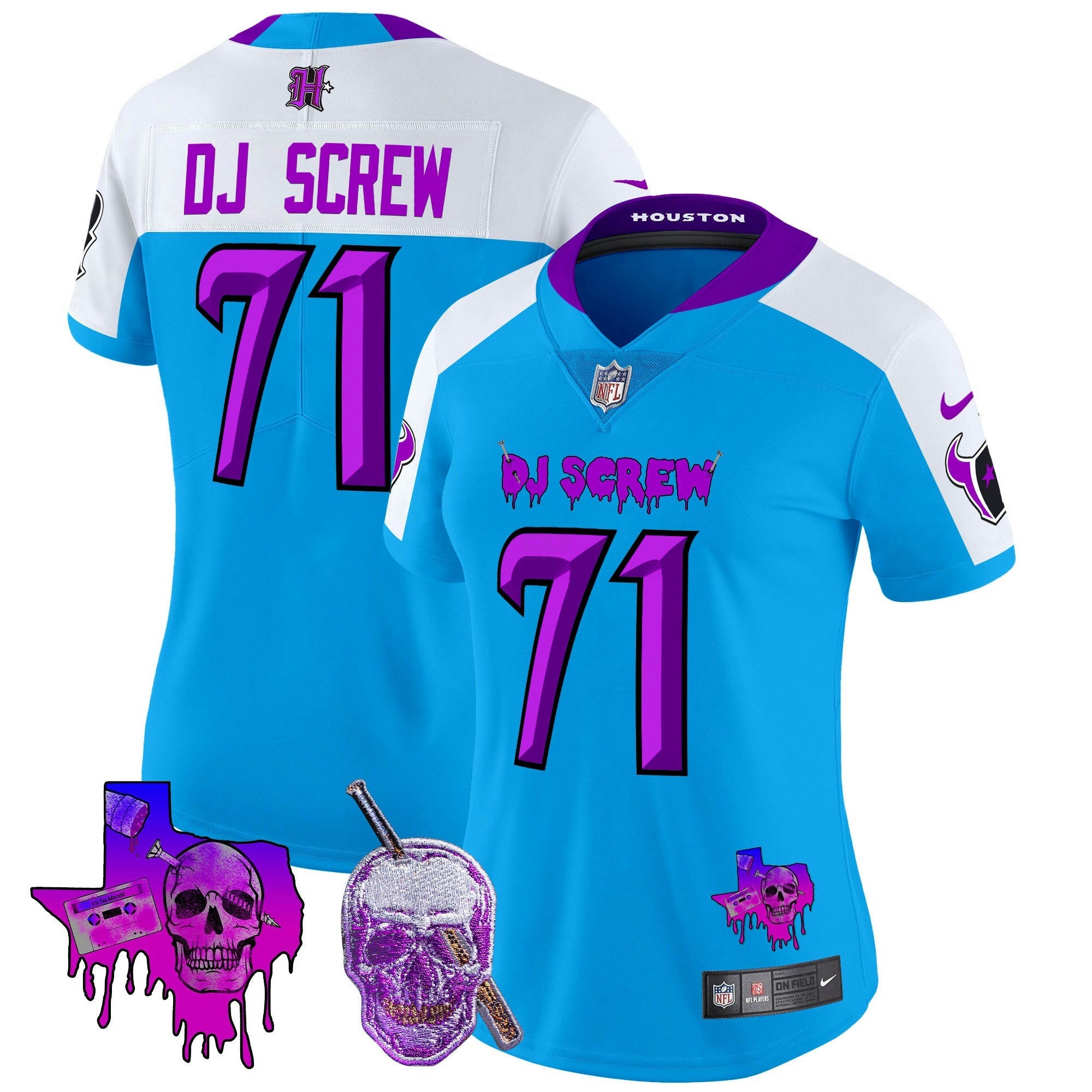Camisa NFL Women’s Houston DJ Screw Vapor Limited Jersey