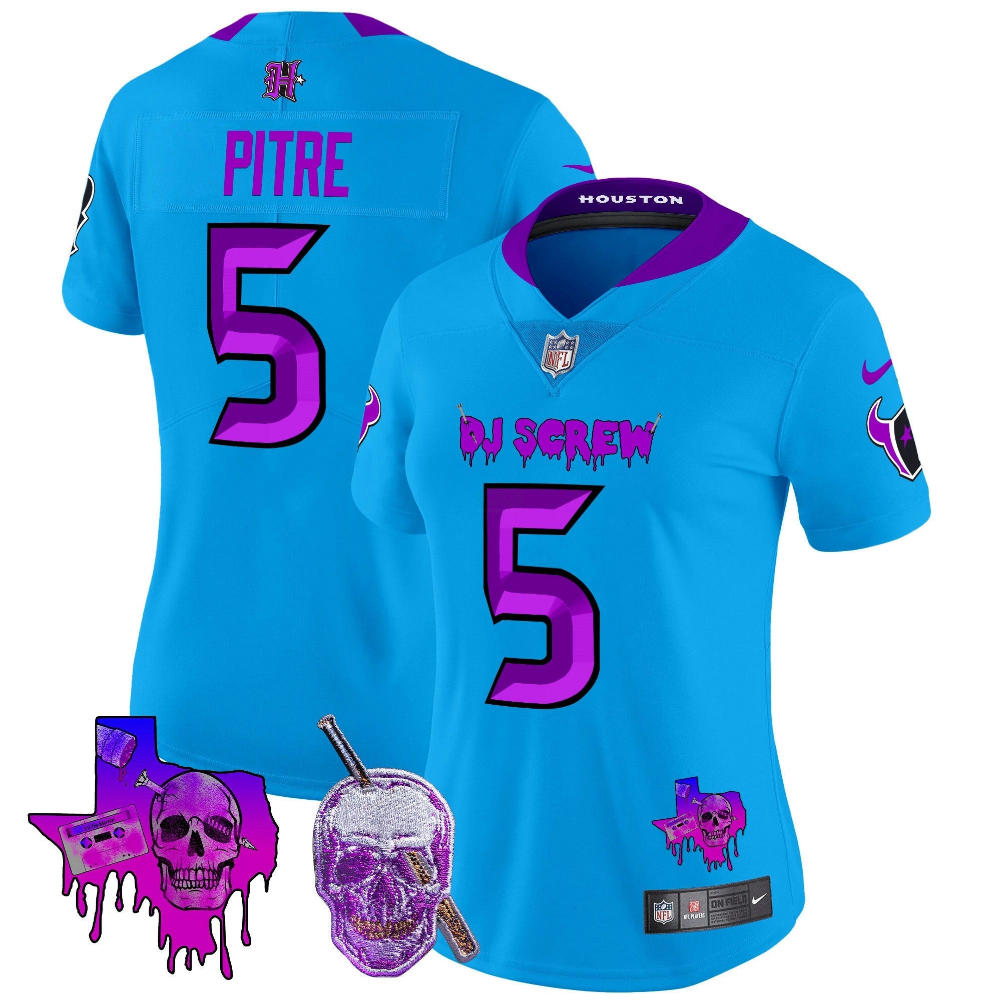 Camisa NFL Women’s Houston DJ Screw Vapor Limited Jersey