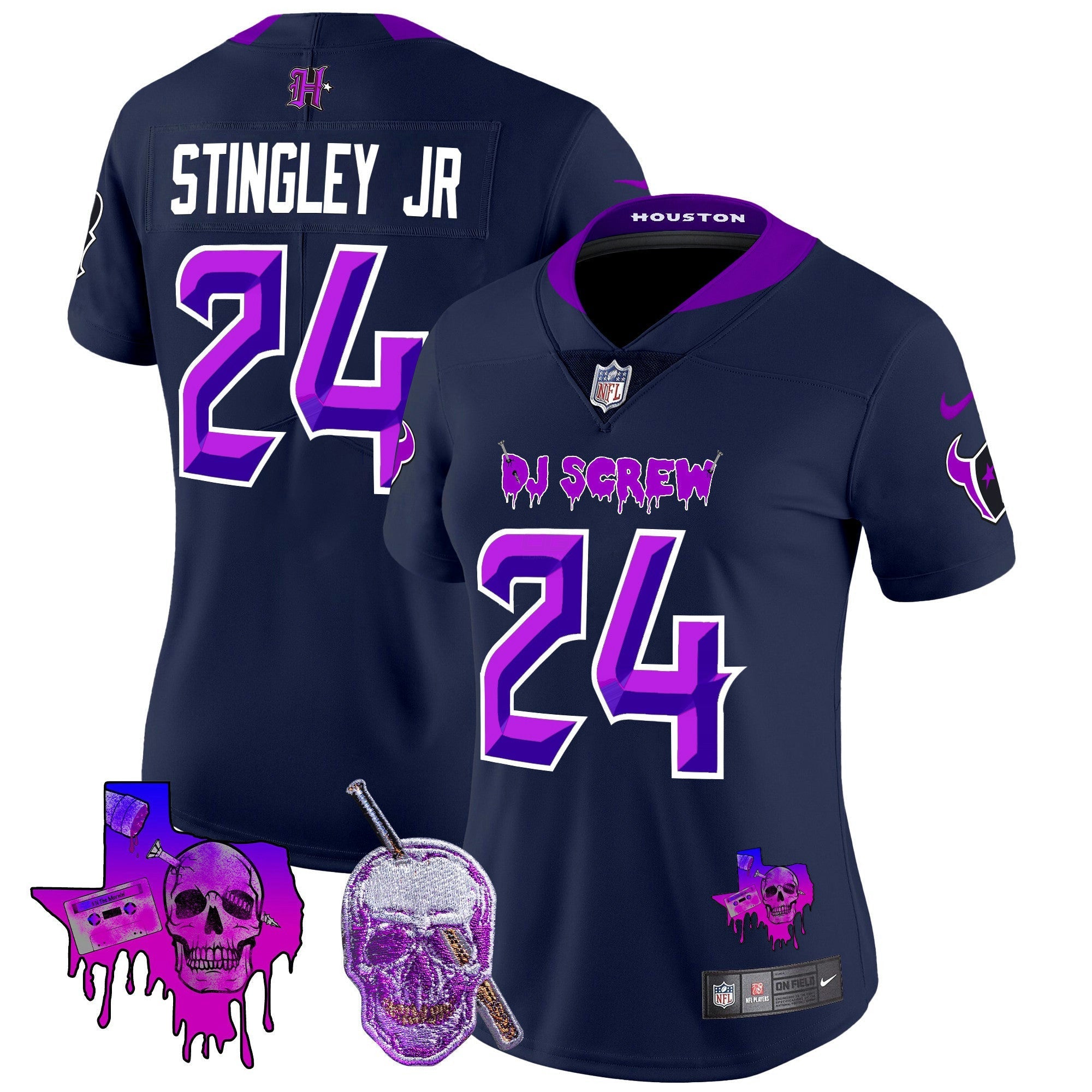 Camisa NFL Women’s Houston DJ Screw Vapor Limited Jersey