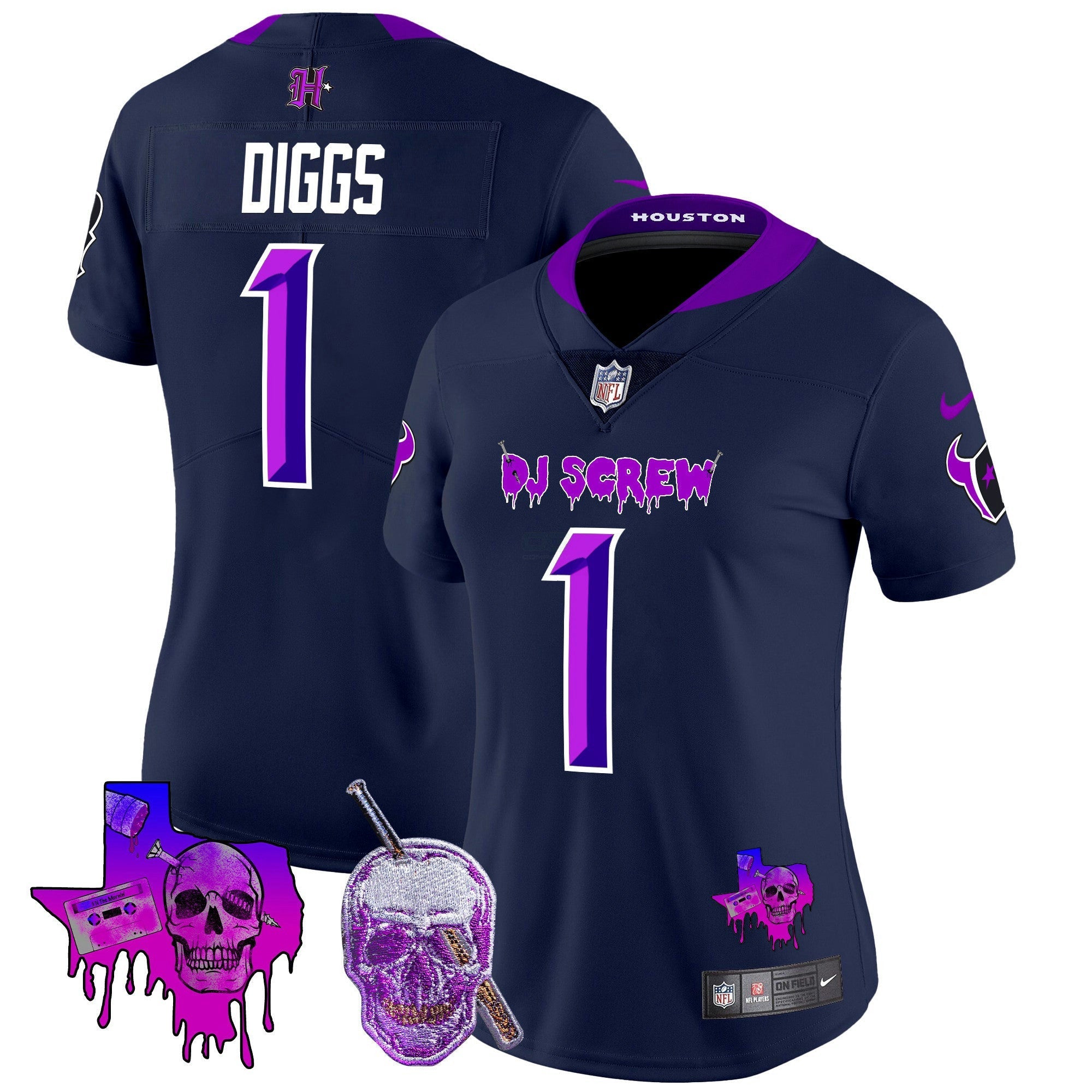 Camisa NFL Women’s Houston DJ Screw Vapor Limited Jersey