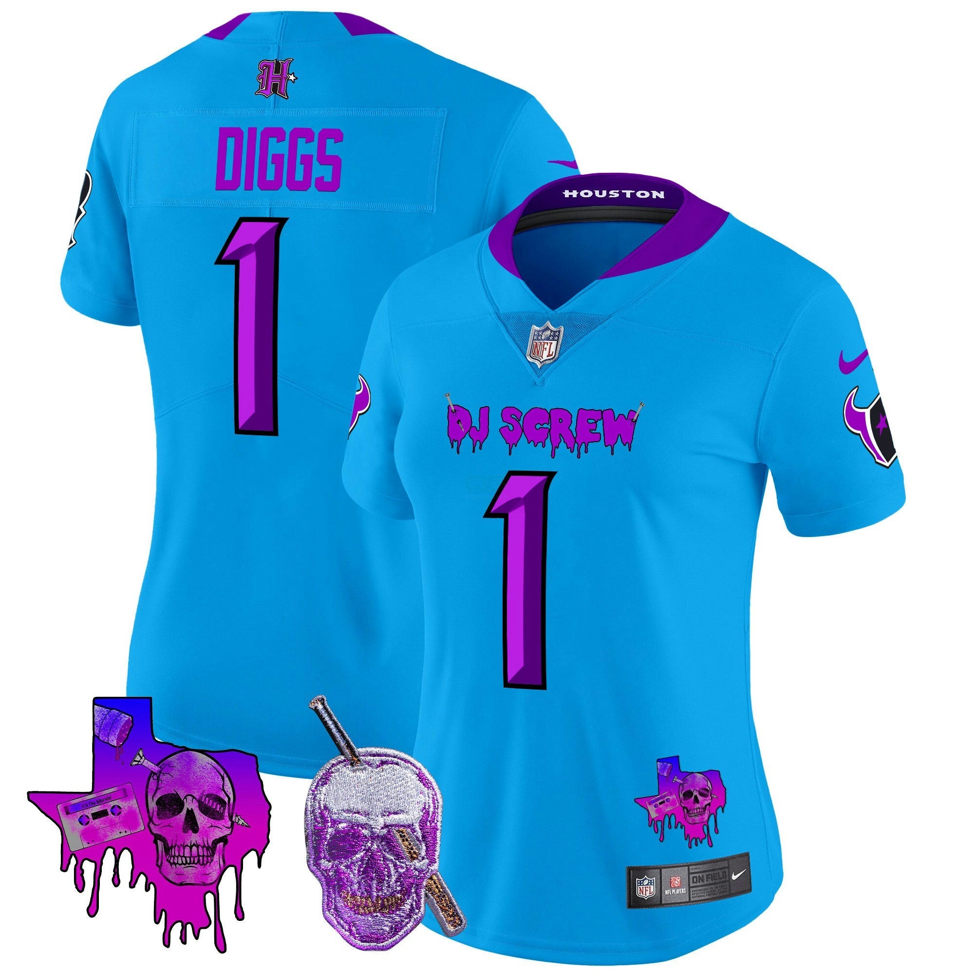 Camisa NFL Women’s Houston DJ Screw Vapor Limited Jersey