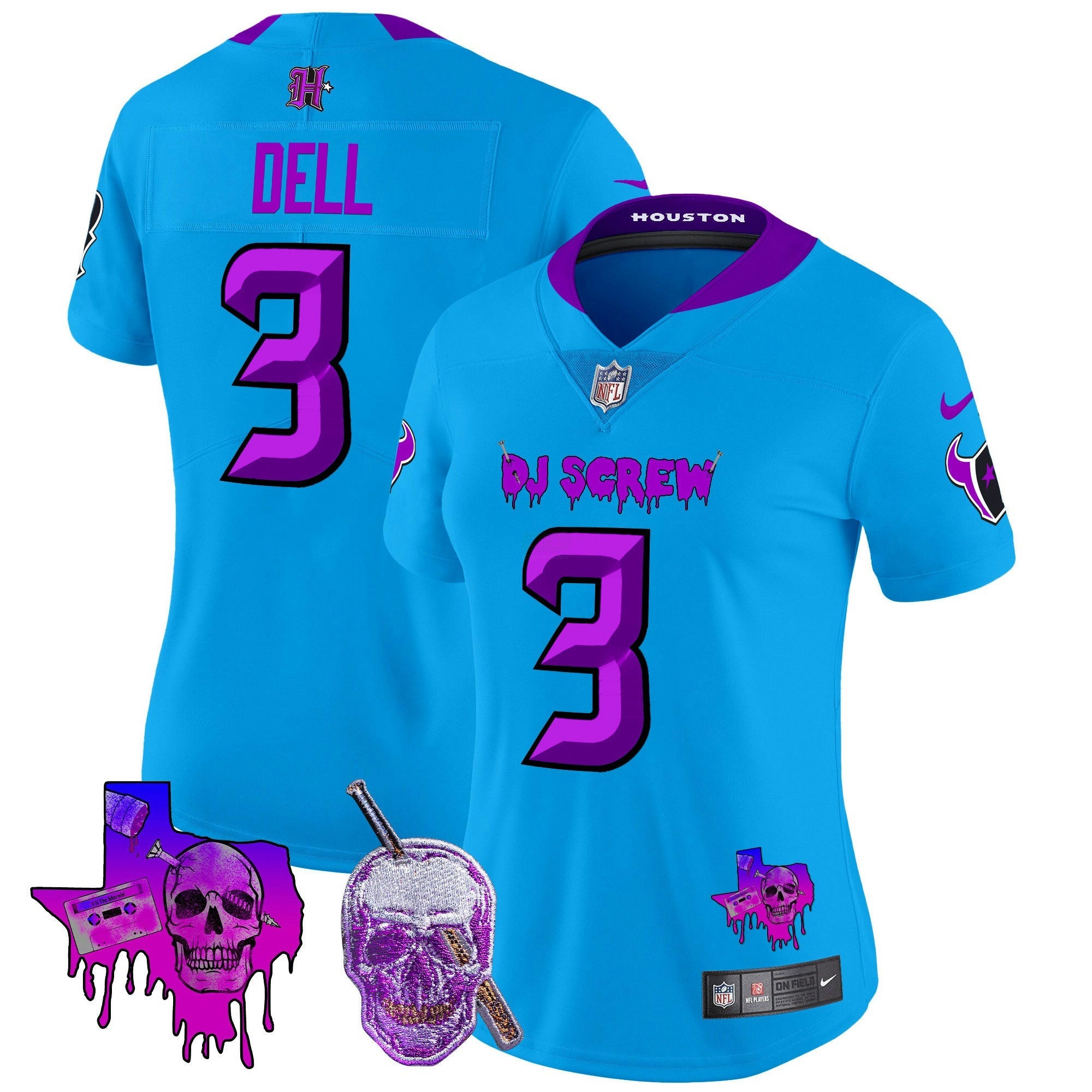 Camisa NFL Women’s Houston DJ Screw Vapor Limited Jersey