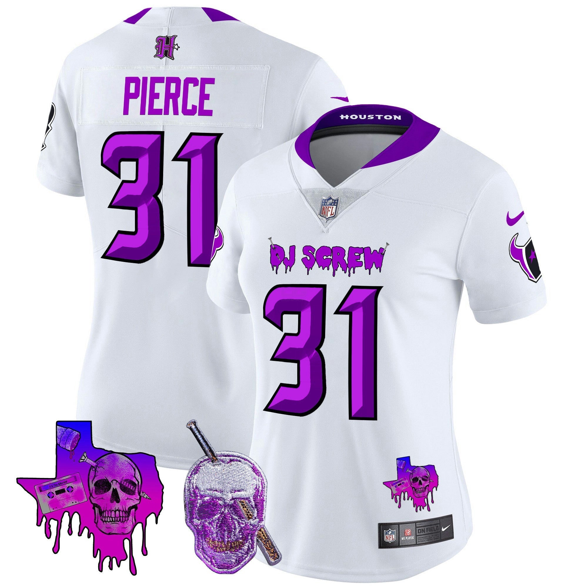 Camisa NFL Women’s Houston DJ Screw Vapor Limited Jersey