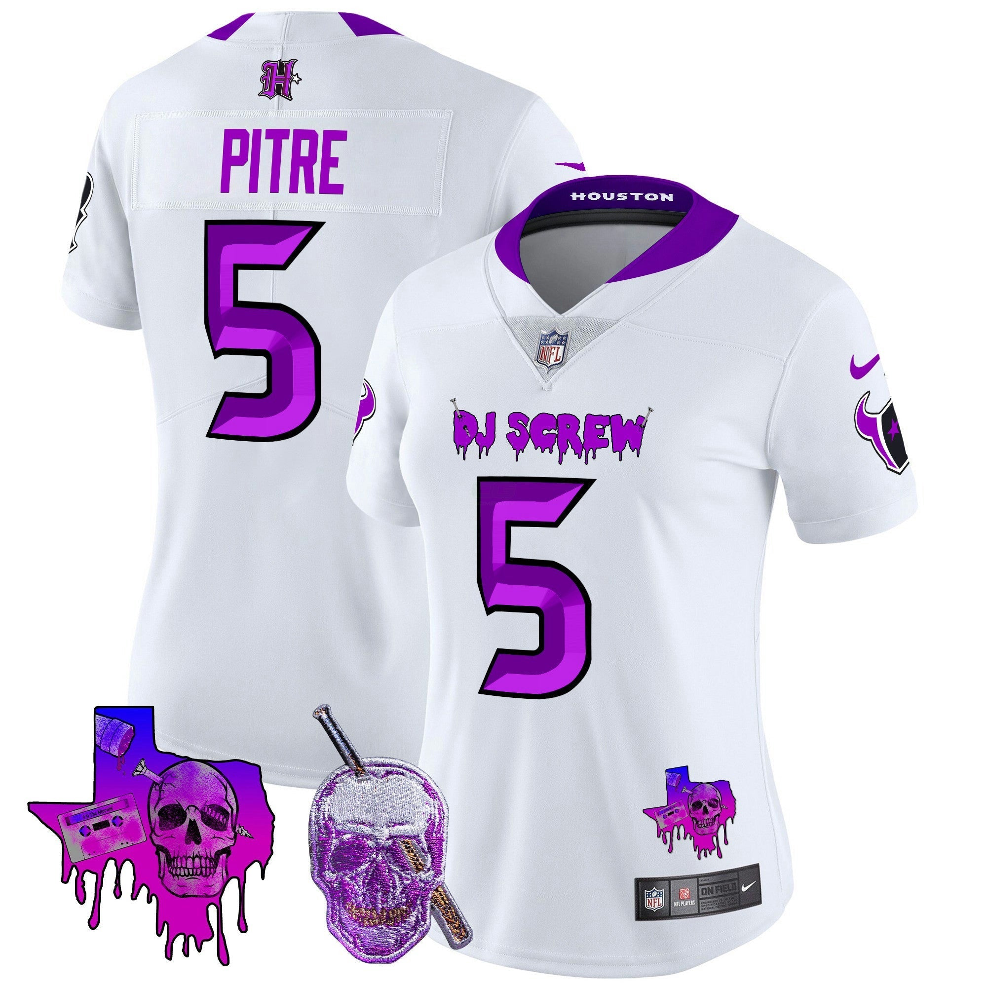 Camisa NFL Women’s Houston DJ Screw Vapor Limited Jersey
