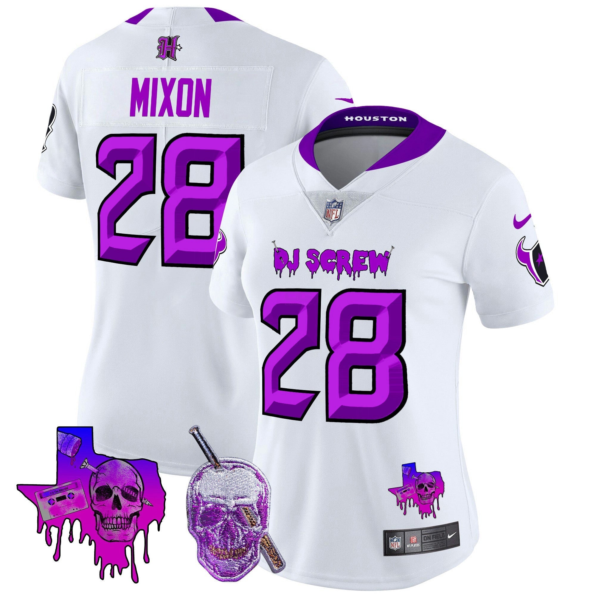 Camisa NFL Women’s Houston DJ Screw Vapor Limited Jersey