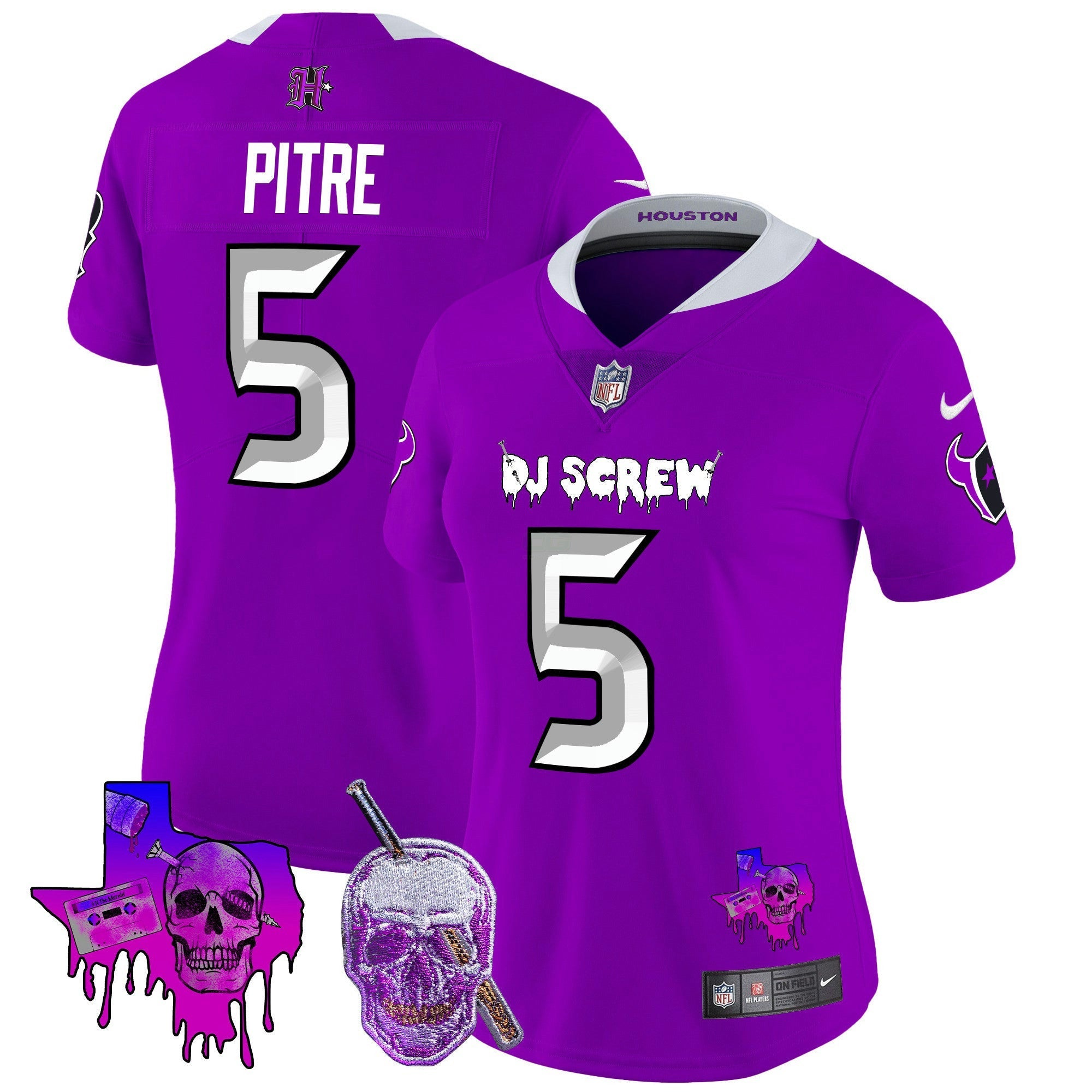 Camisa NFL Women’s Houston DJ Screw Vapor Limited Jersey