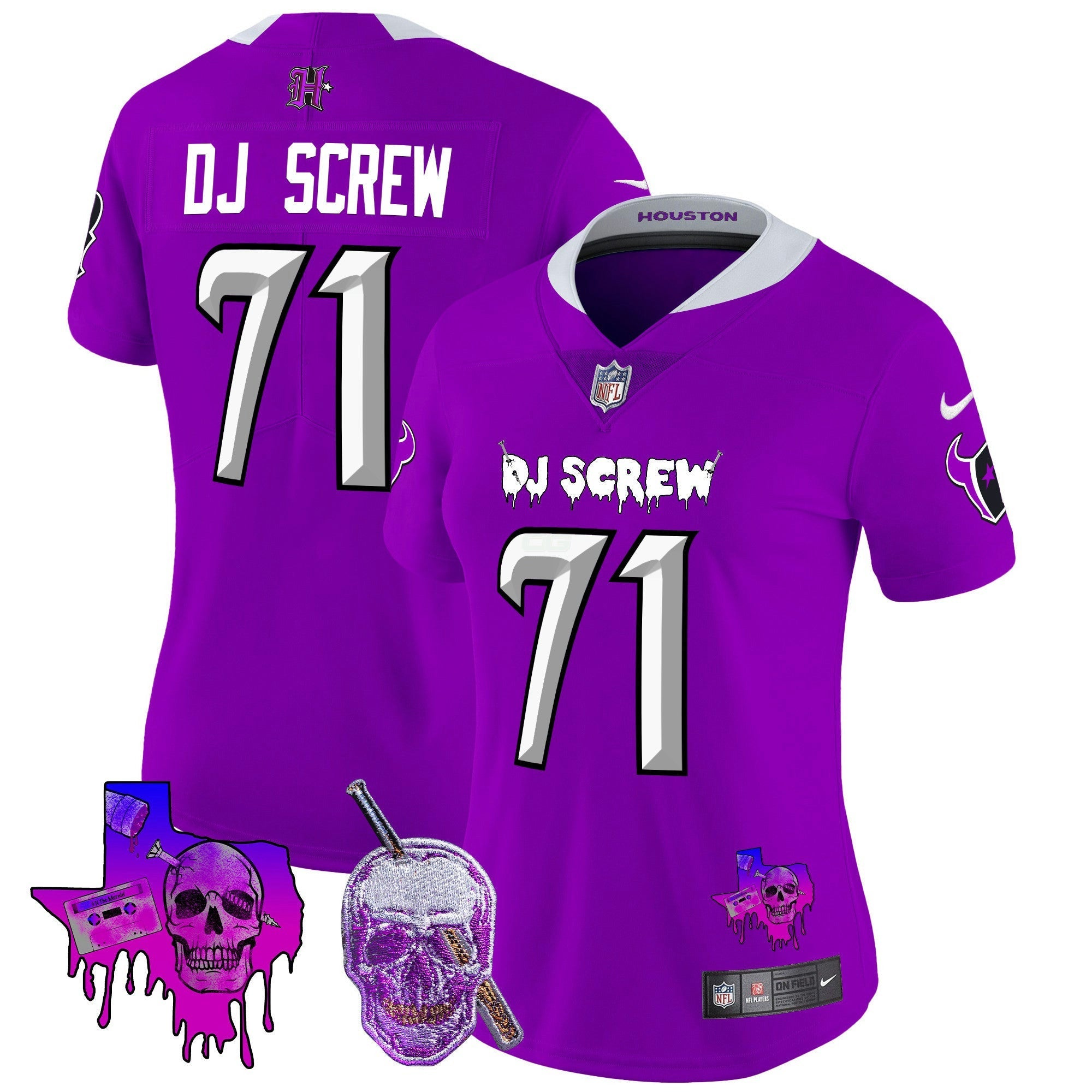Camisa NFL Women’s Houston DJ Screw Vapor Limited Jersey