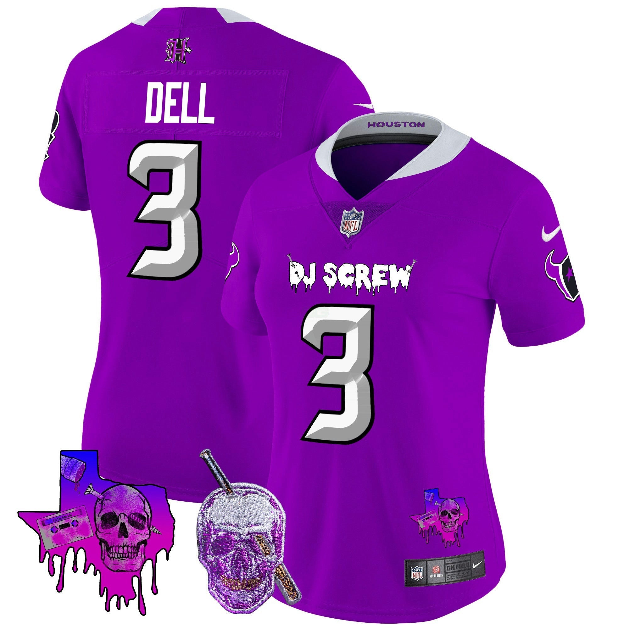 Camisa NFL Women’s Houston DJ Screw Vapor Limited Jersey