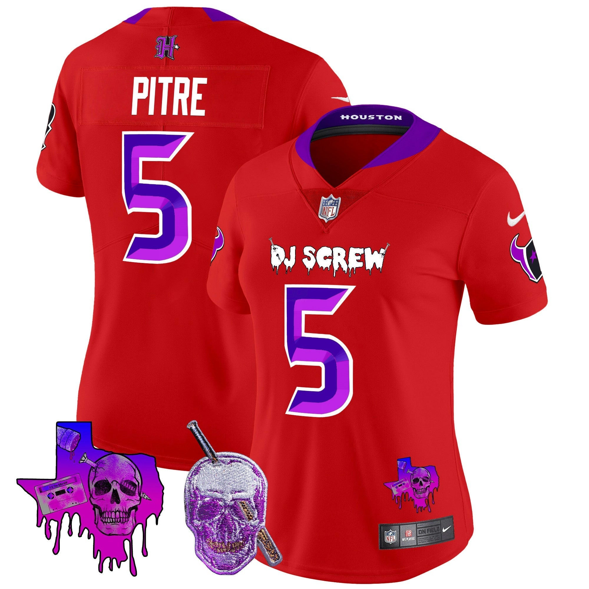 Camisa NFL Women’s Houston DJ Screw Vapor Limited Jersey