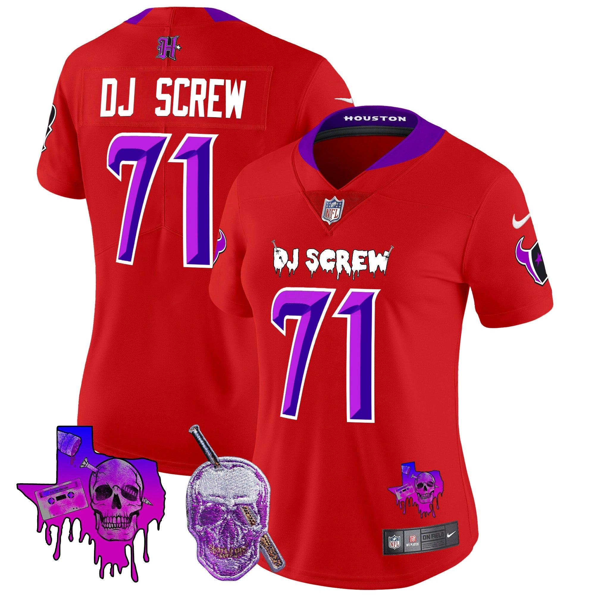 Camisa NFL Women’s Houston DJ Screw Vapor Limited Jersey