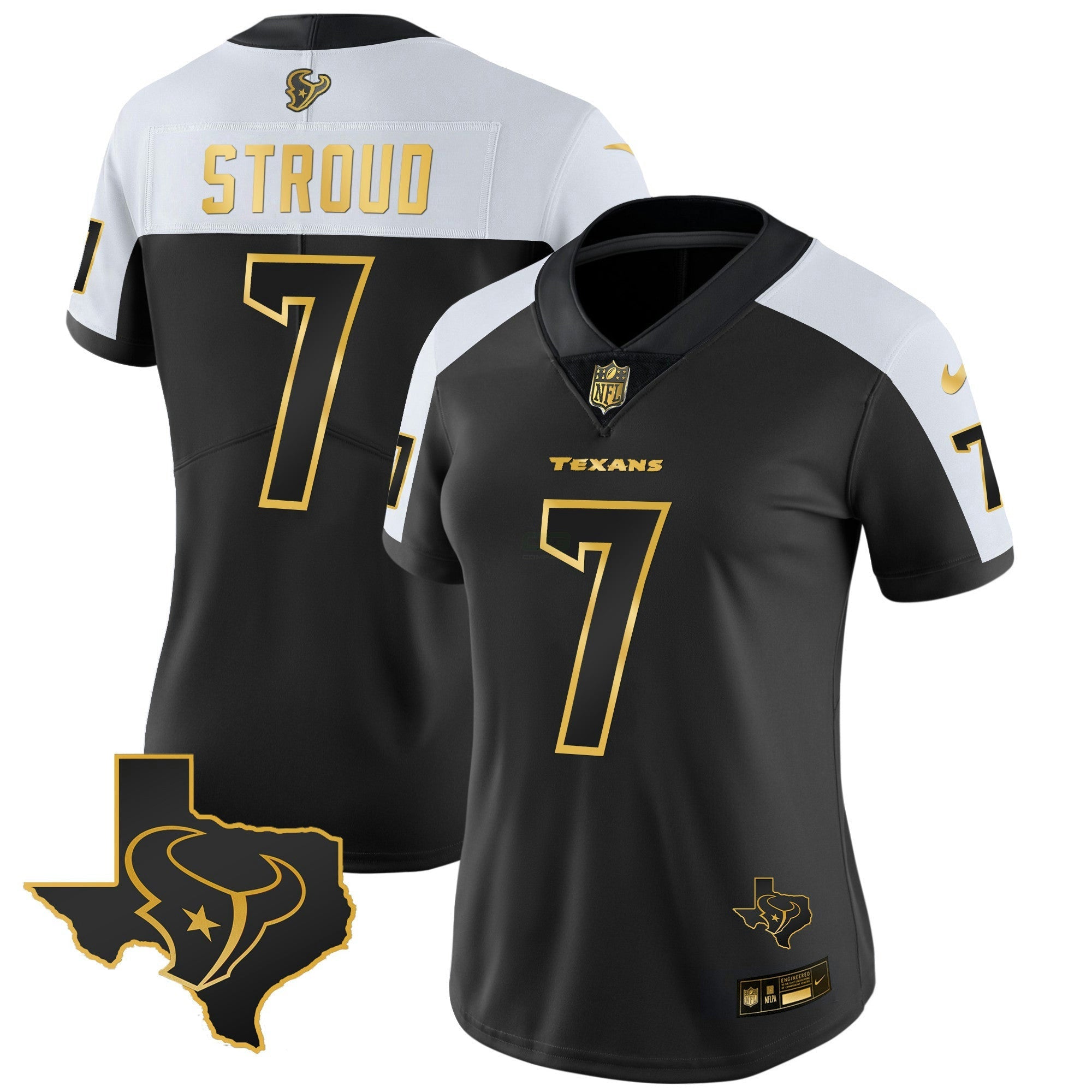 Camisa NFL Women’s Houston Gold Vapor Limited Jersey