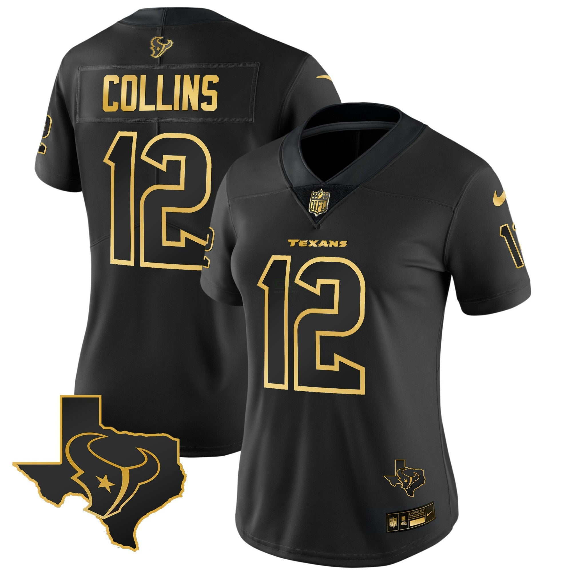 Camisa NFL Women’s Houston Gold Vapor Limited Jersey