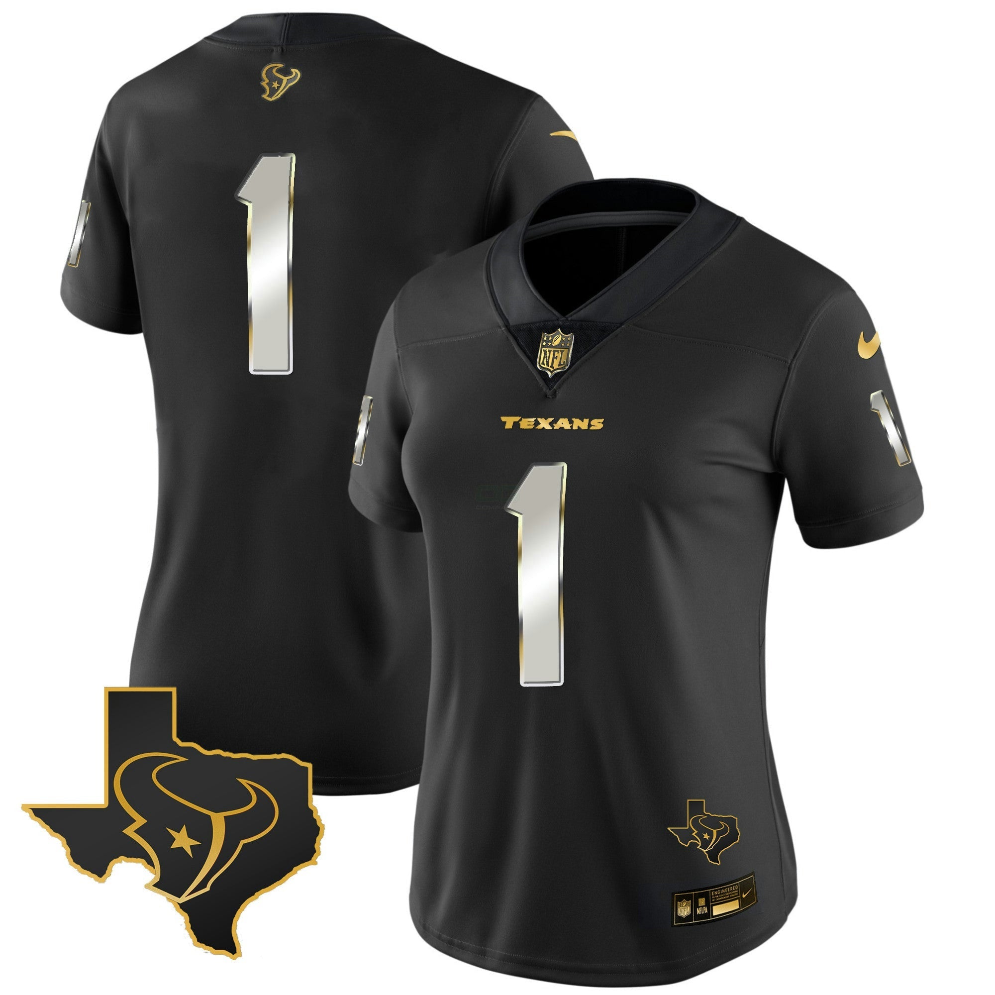 Camisa NFL Women’s Houston Gold Vapor Limited Jersey