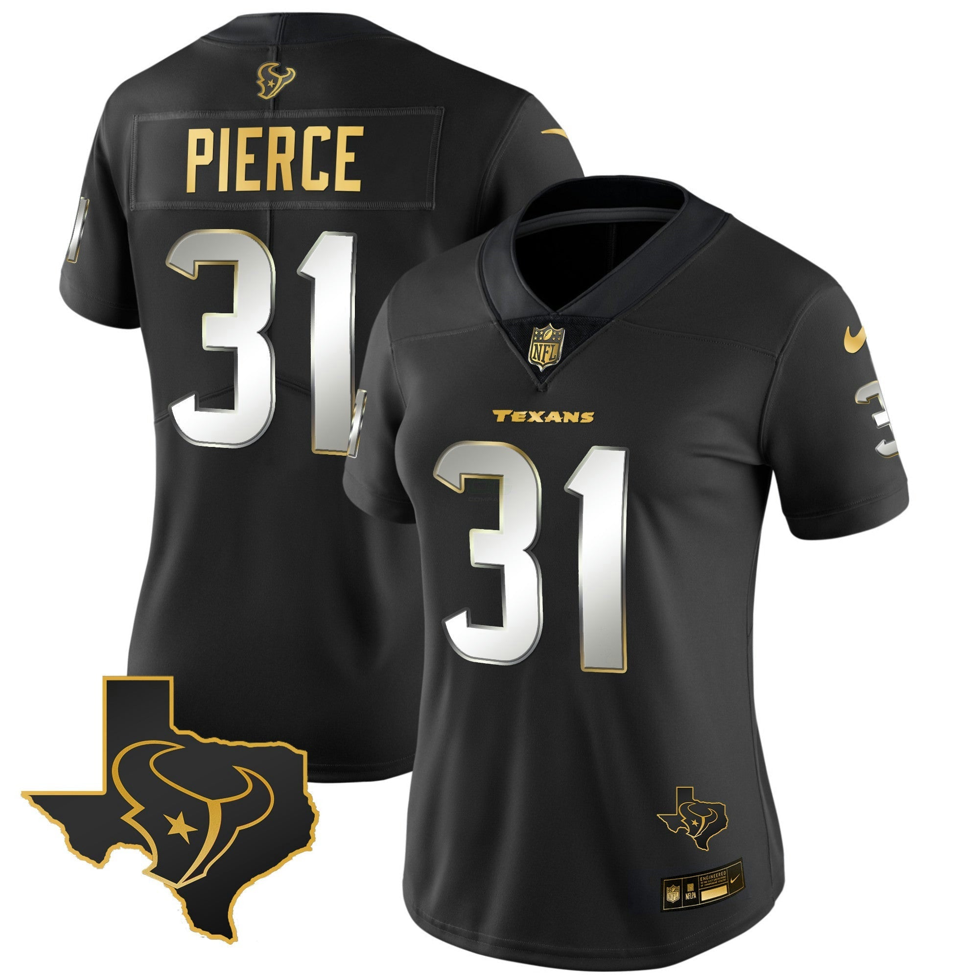 Camisa NFL Women’s Houston Gold Vapor Limited Jersey