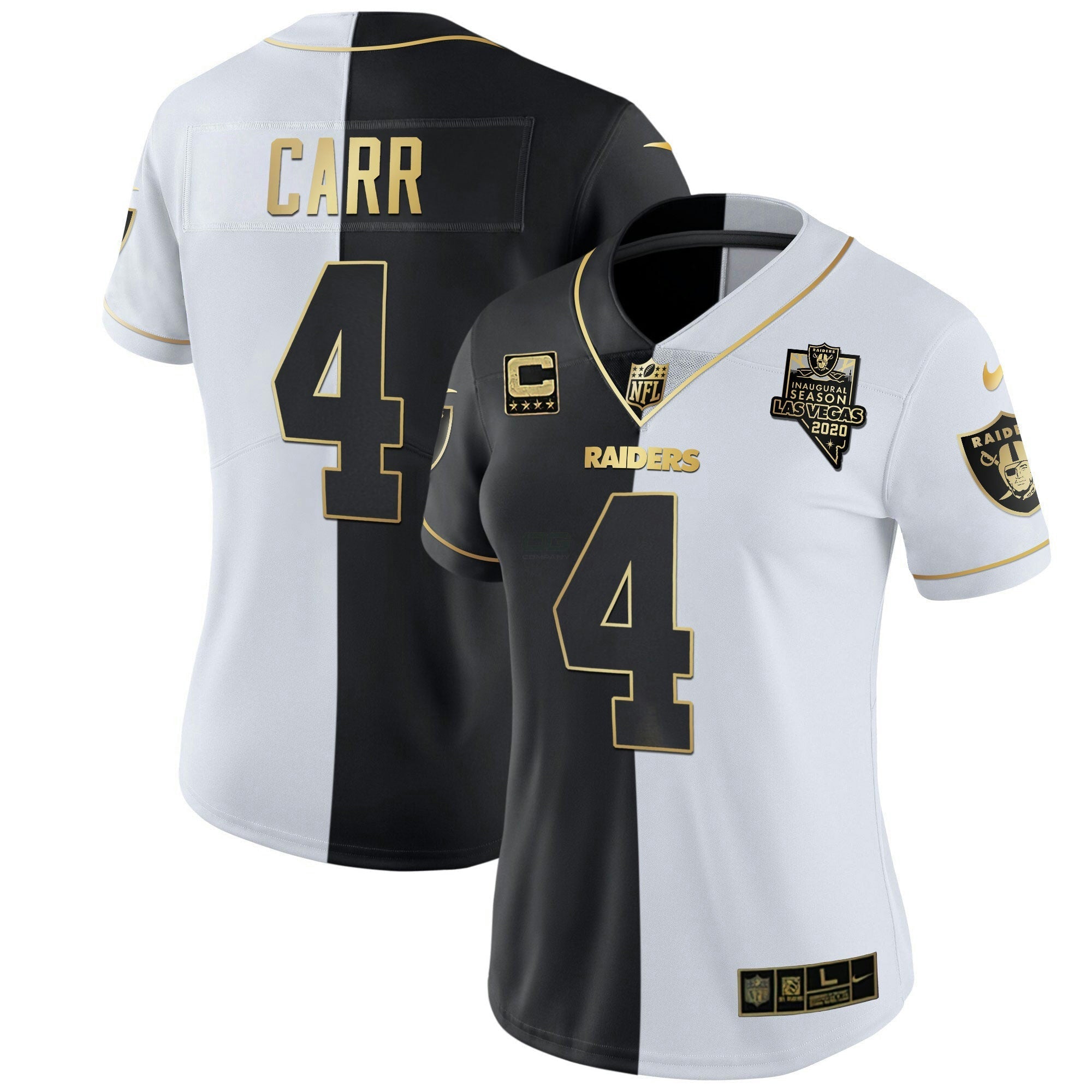 Camisa NFL Women’s Inaugural Season Patch Dourada & Split