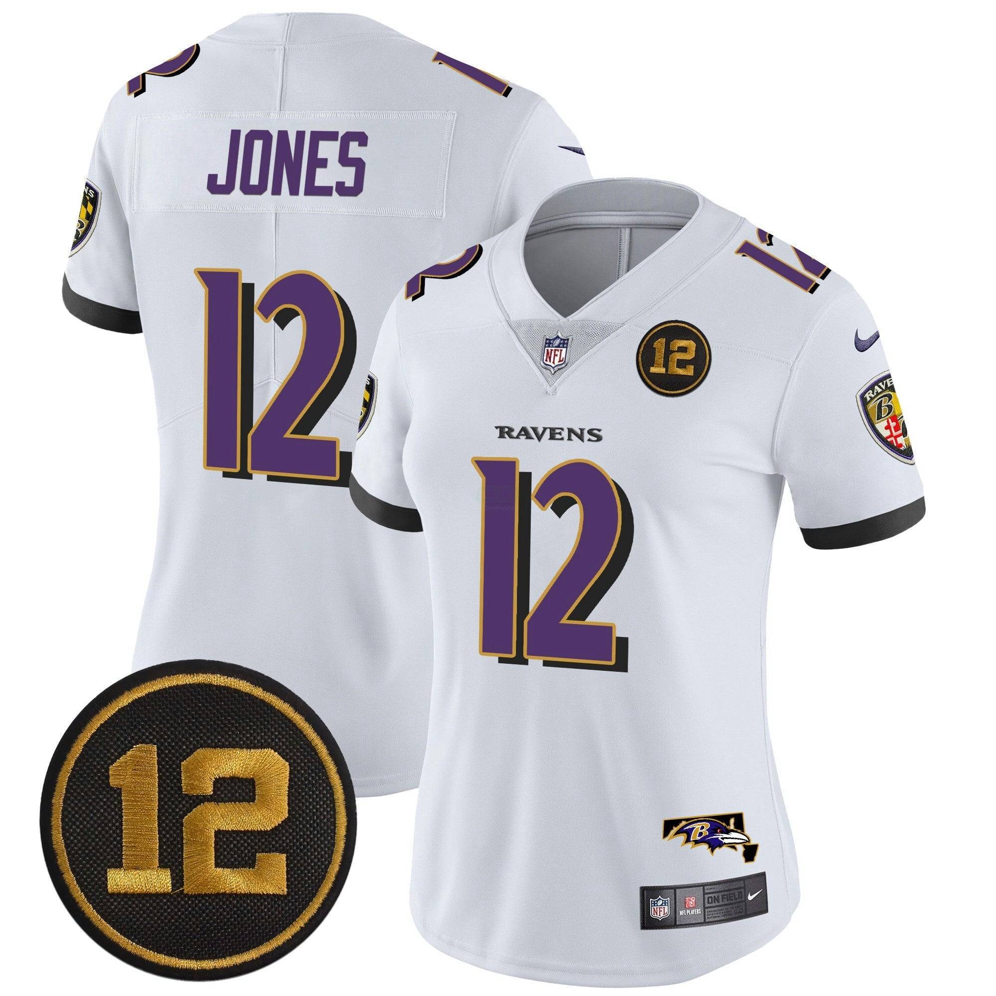 Camisa NFL Women’s Jacoby Jones Patch Vapor Limited Jersey