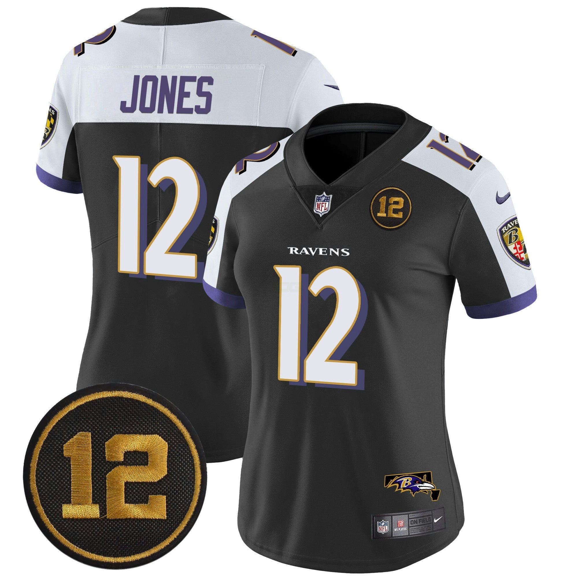 Camisa NFL Women’s Jacoby Jones Patch Vapor Limited Jersey