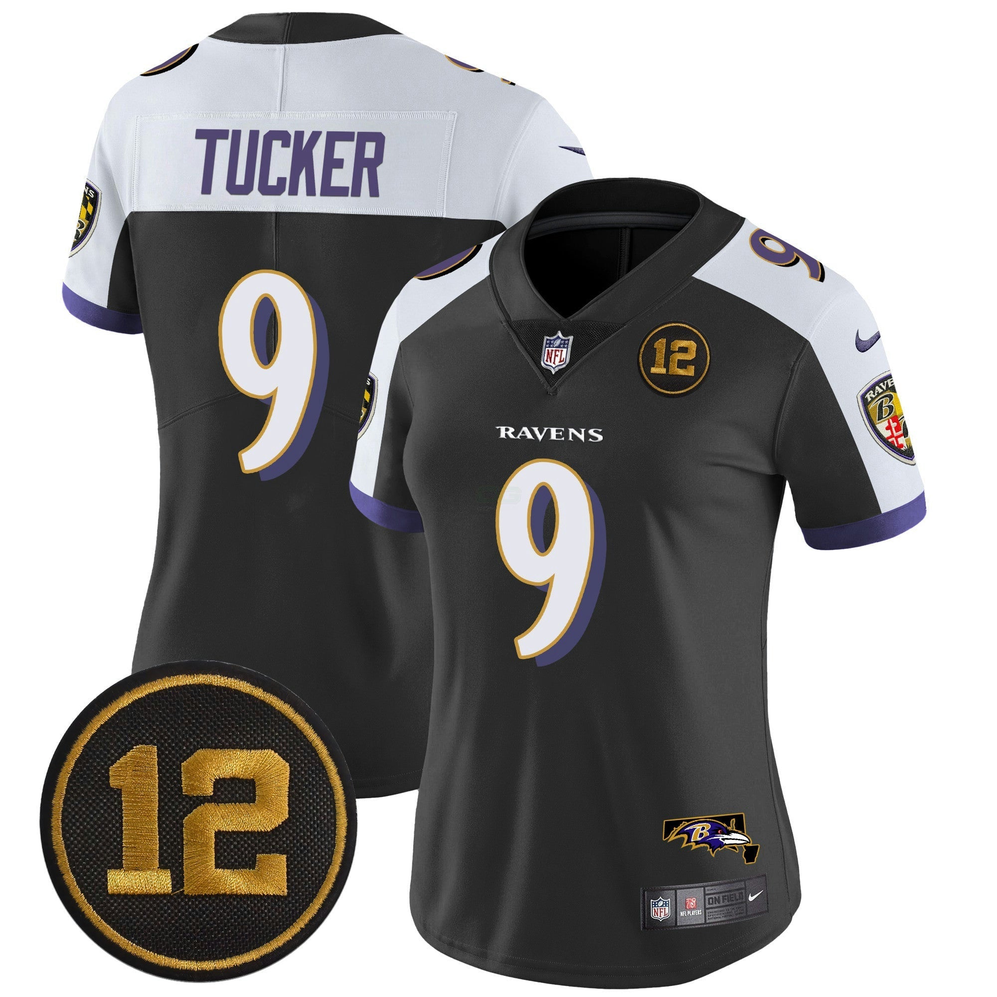 Camisa NFL Women’s Jacoby Jones Patch Vapor Limited Jersey