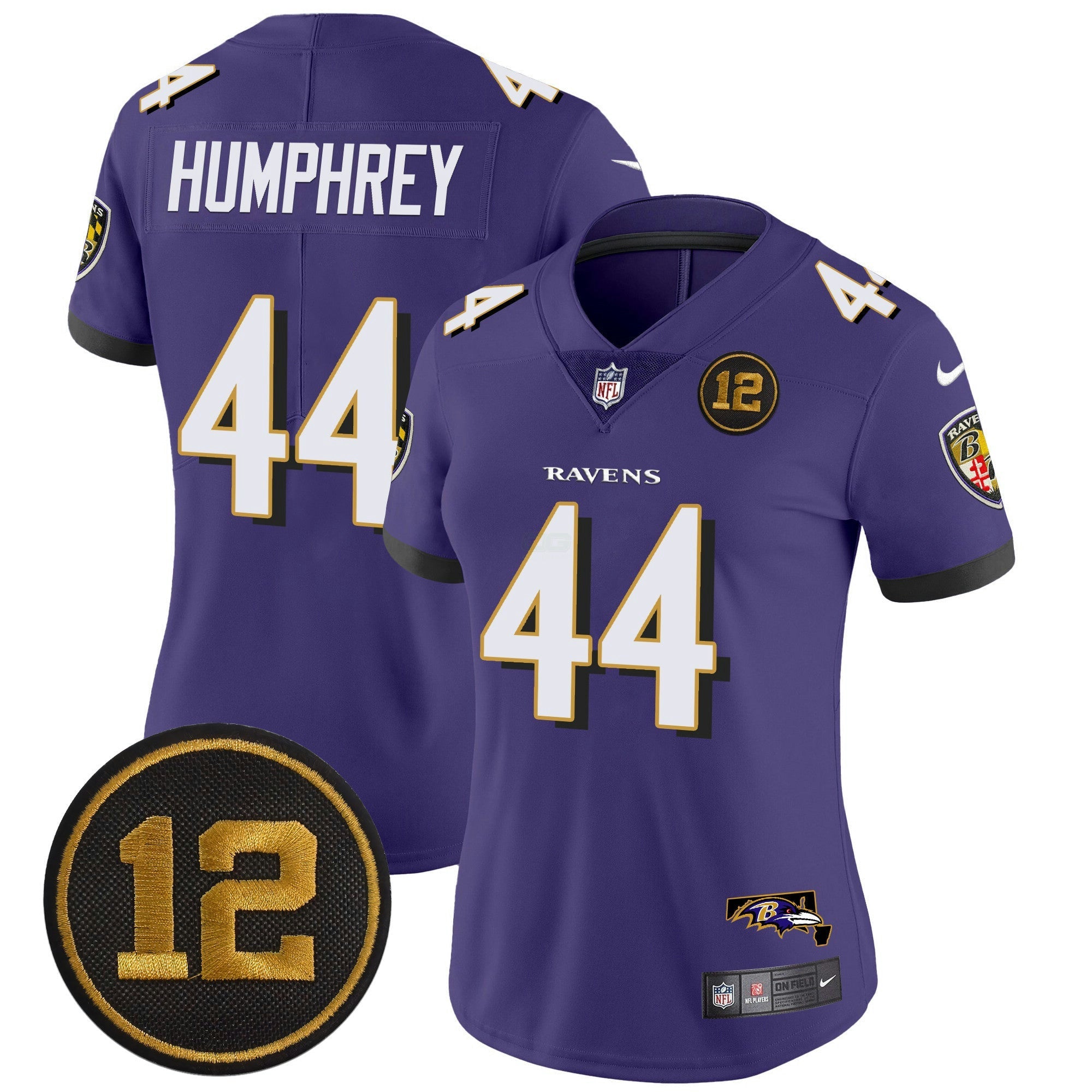 Camisa NFL Women’s Jacoby Jones Patch Vapor Limited Jersey