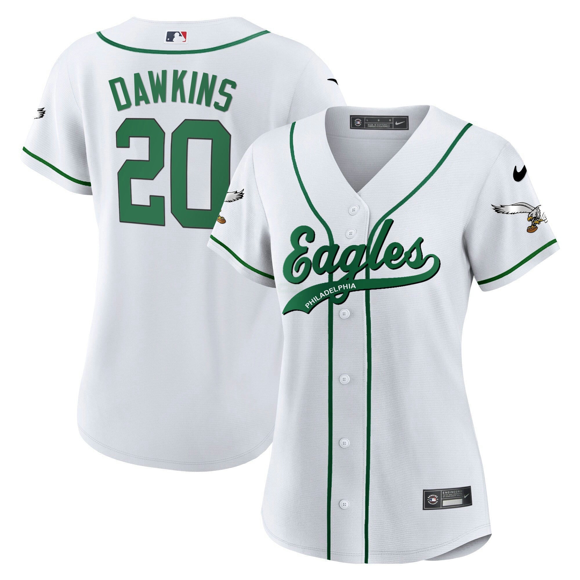 Camisa NFL Women’s Kelly Green Baseball Limited Jersey