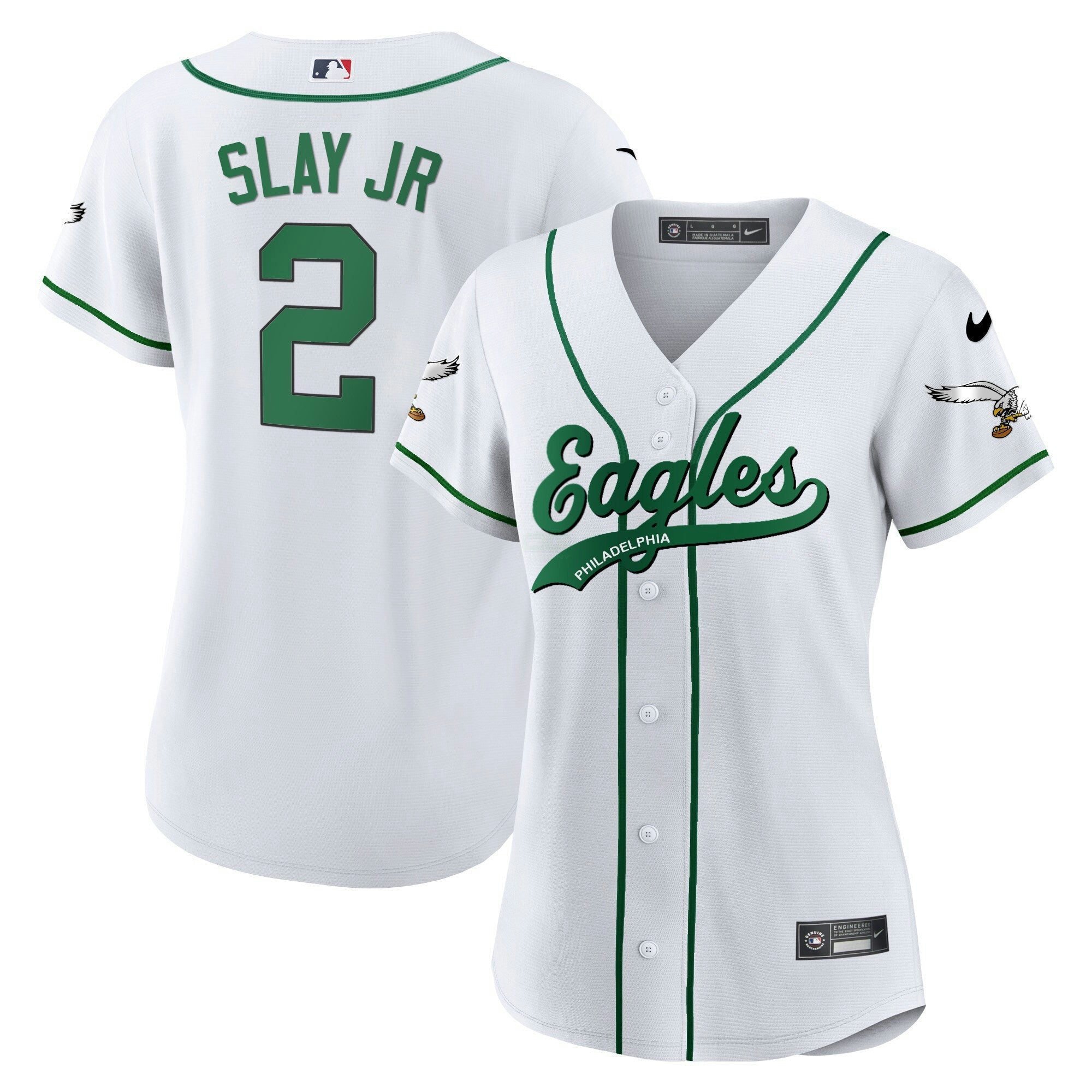 Camisa NFL Women’s Kelly Green Baseball Limited Jersey