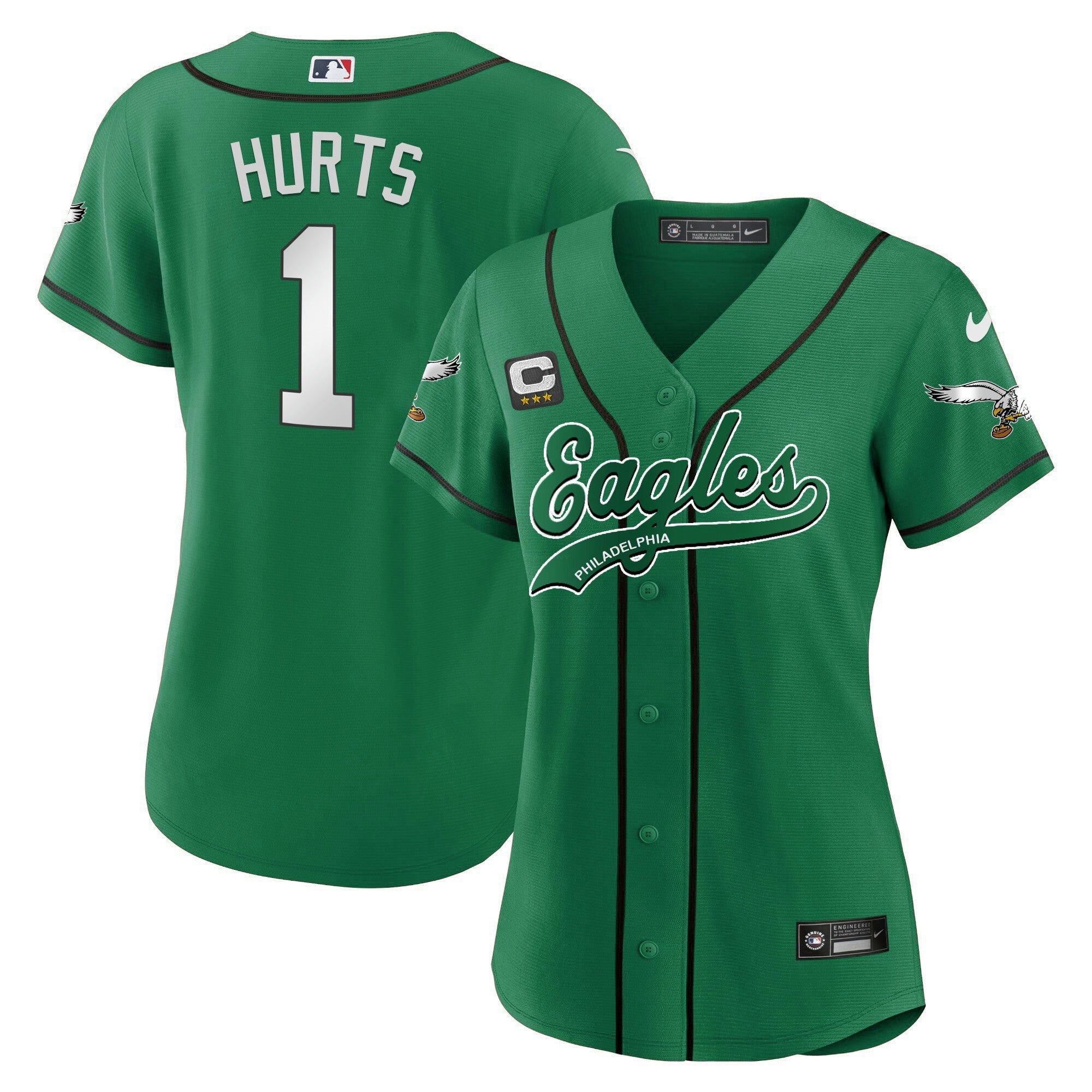 Camisa NFL Women’s Kelly Green Baseball Limited Jersey