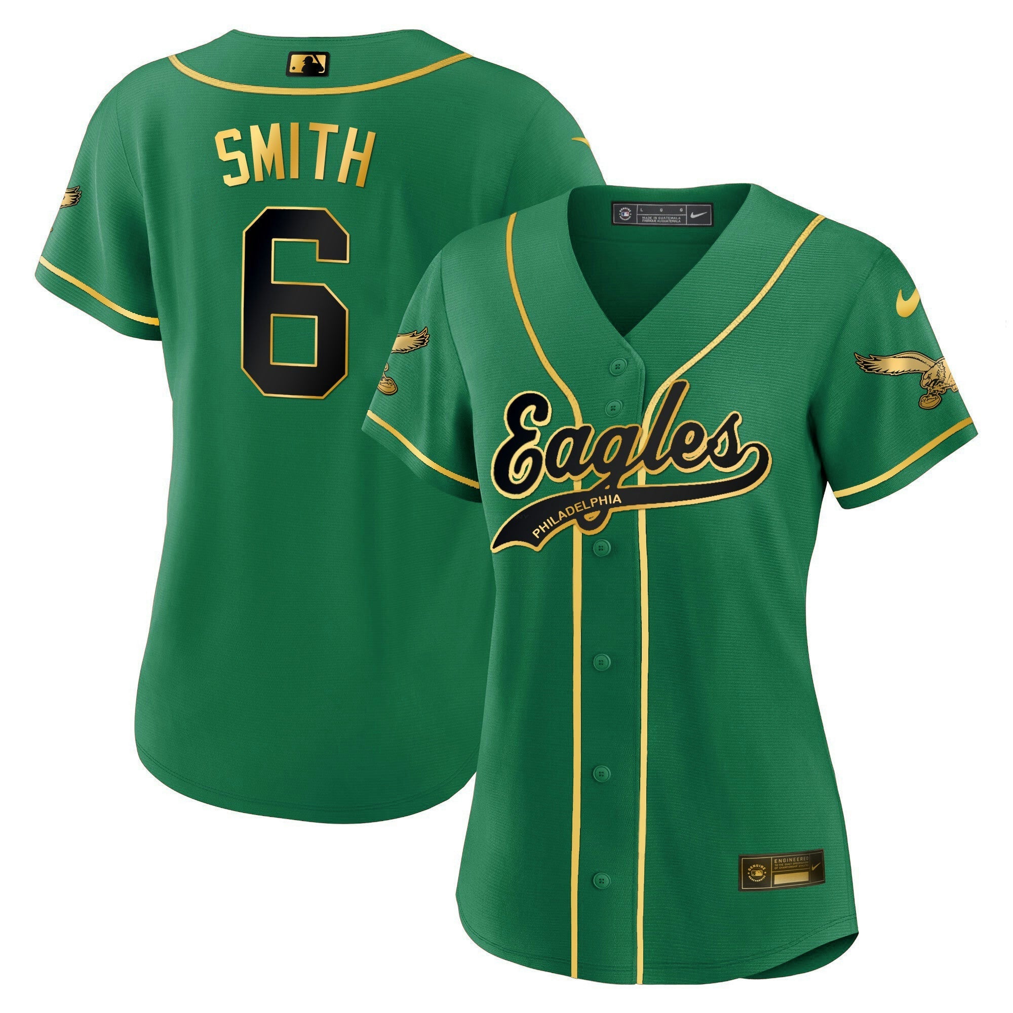 Camisa NFL Women’s Kelly Green Baseball Limited Jersey