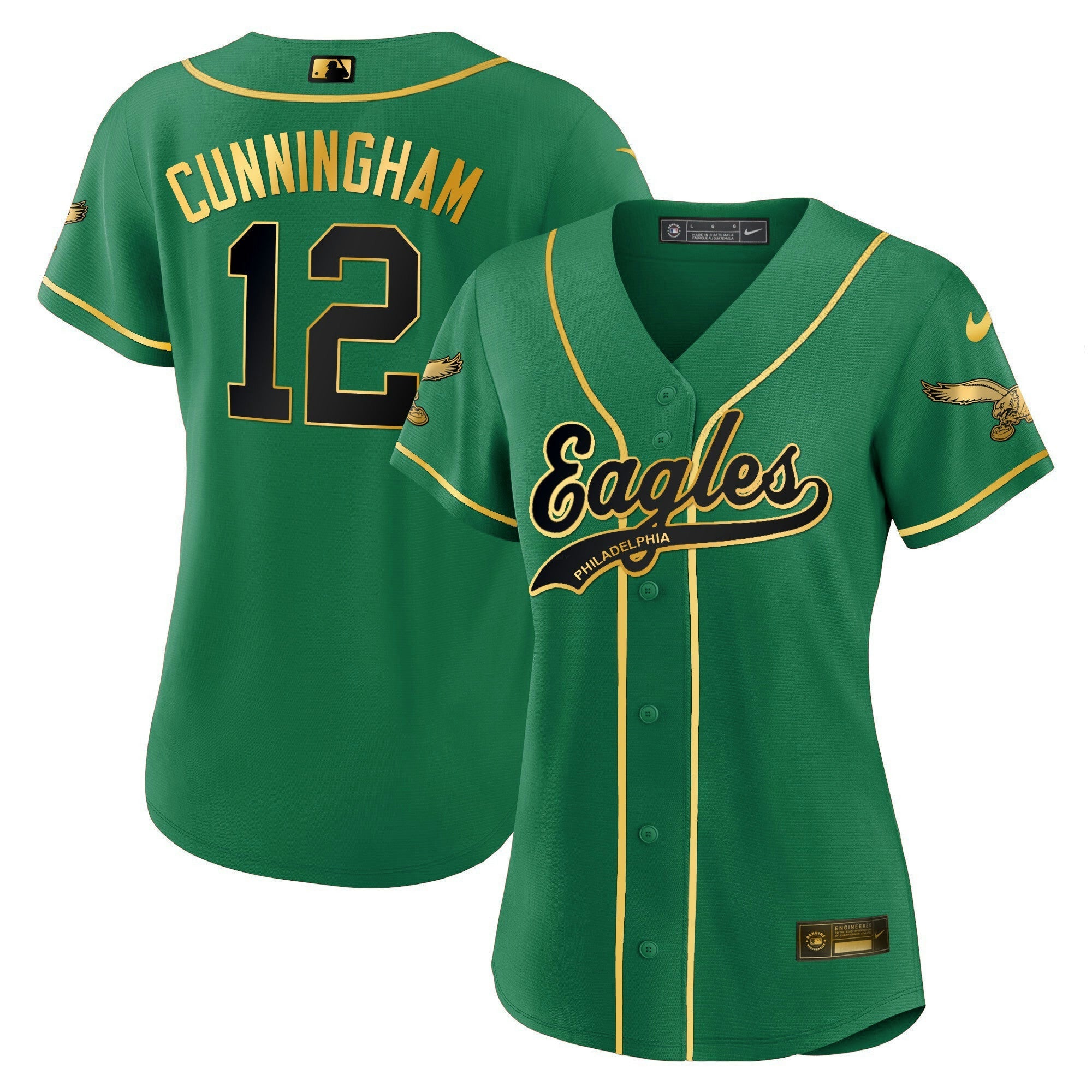 Camisa NFL Women’s Kelly Green Baseball Limited Jersey