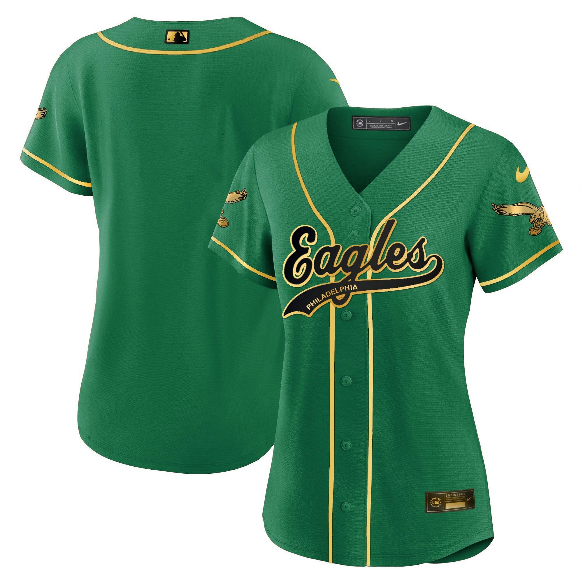 Camisa NFL Women’s Kelly Green Baseball Limited Jersey