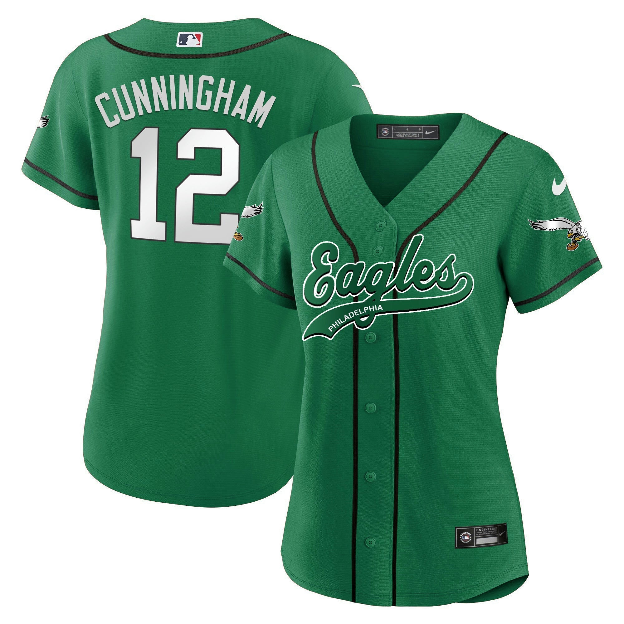 Camisa NFL Women’s Kelly Green Baseball Limited Jersey