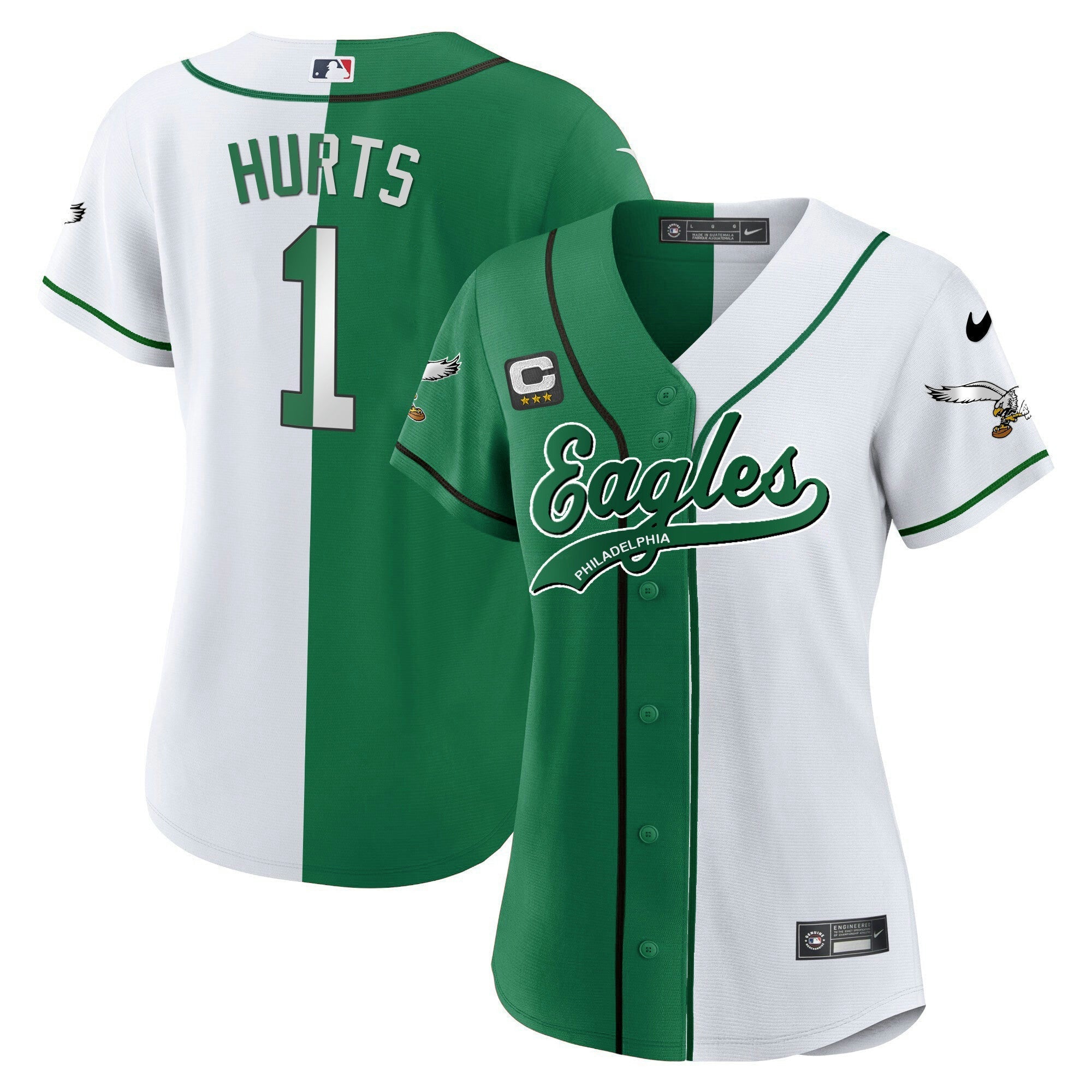 Camisa NFL Women’s Kelly Green Baseball Limited Jersey