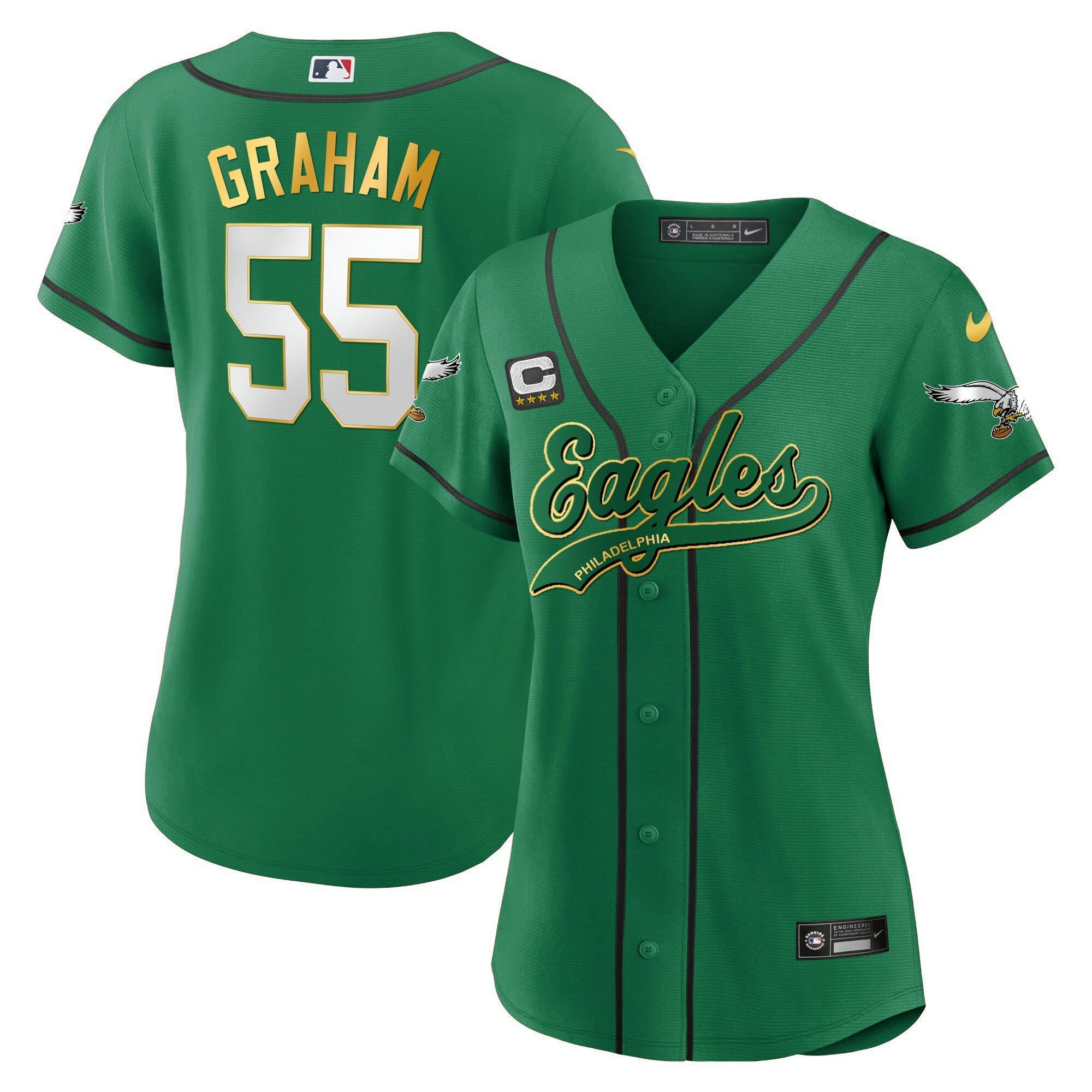 Camisa NFL Women’s Kelly Green Jersey