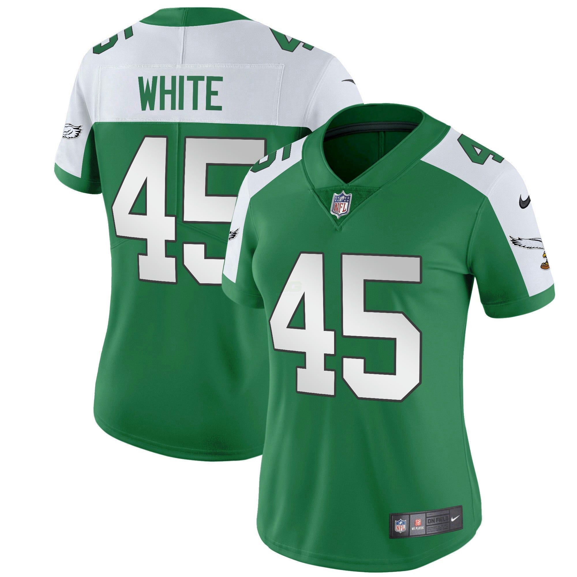Camisa NFL Women’s Kelly Green Vapor Limited Jersey V2