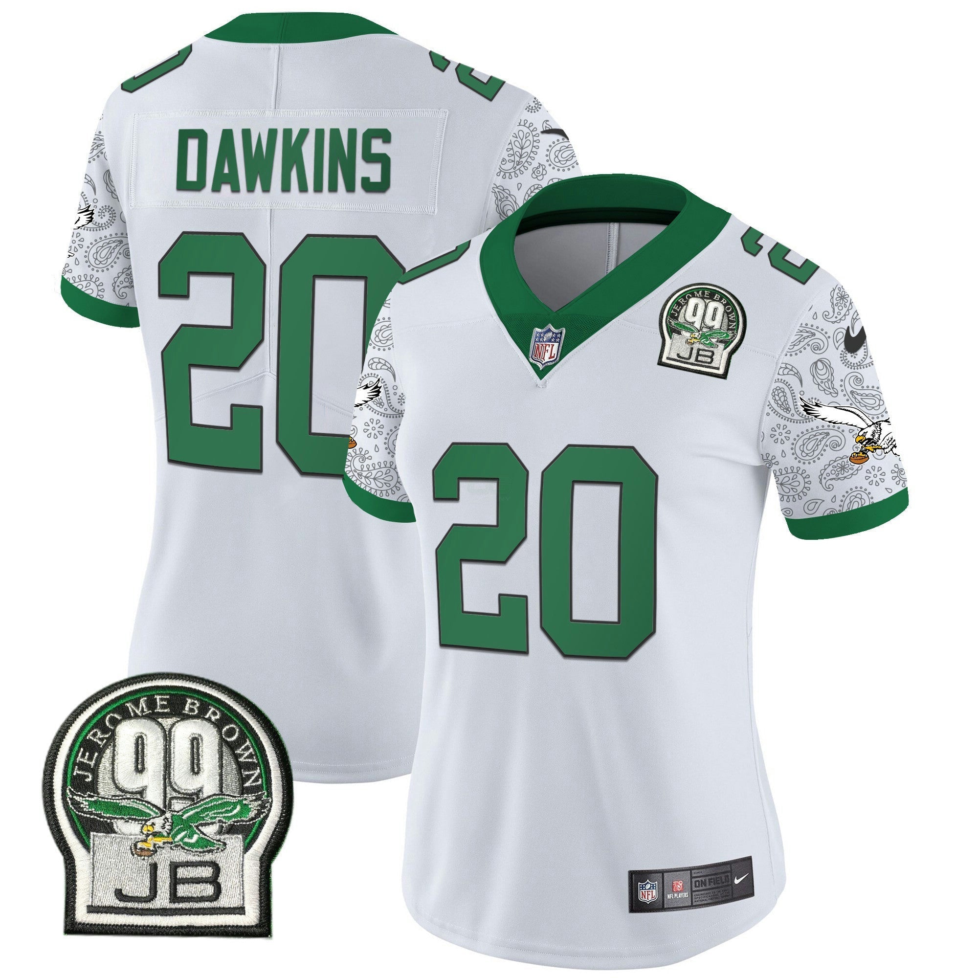 Camisa NFL Women’s Kelly Green Vapor Limited Jersey V4