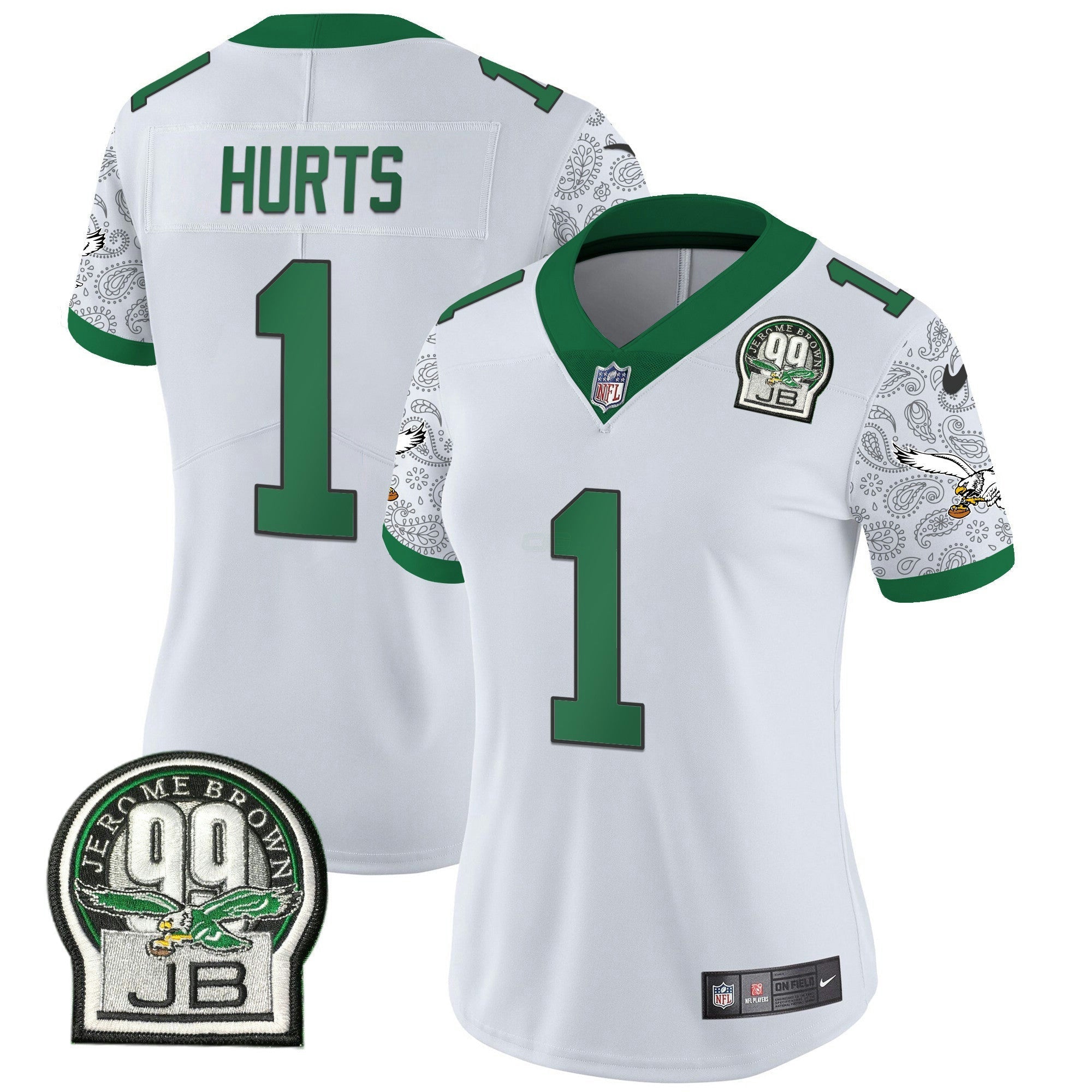 Camisa NFL Women’s Kelly Green Vapor Limited Jersey V4