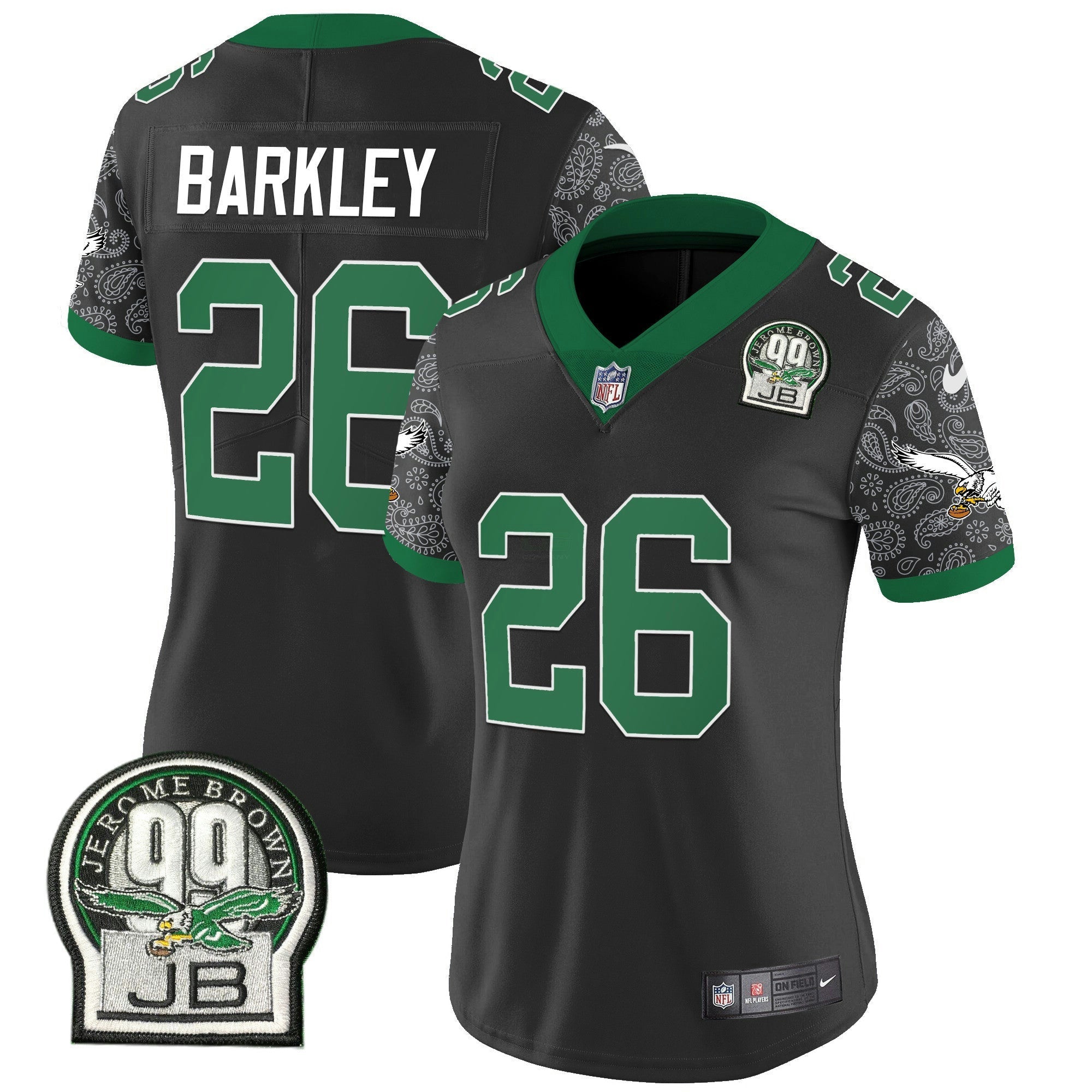 Camisa NFL Women’s Kelly Green Vapor Limited Jersey V4
