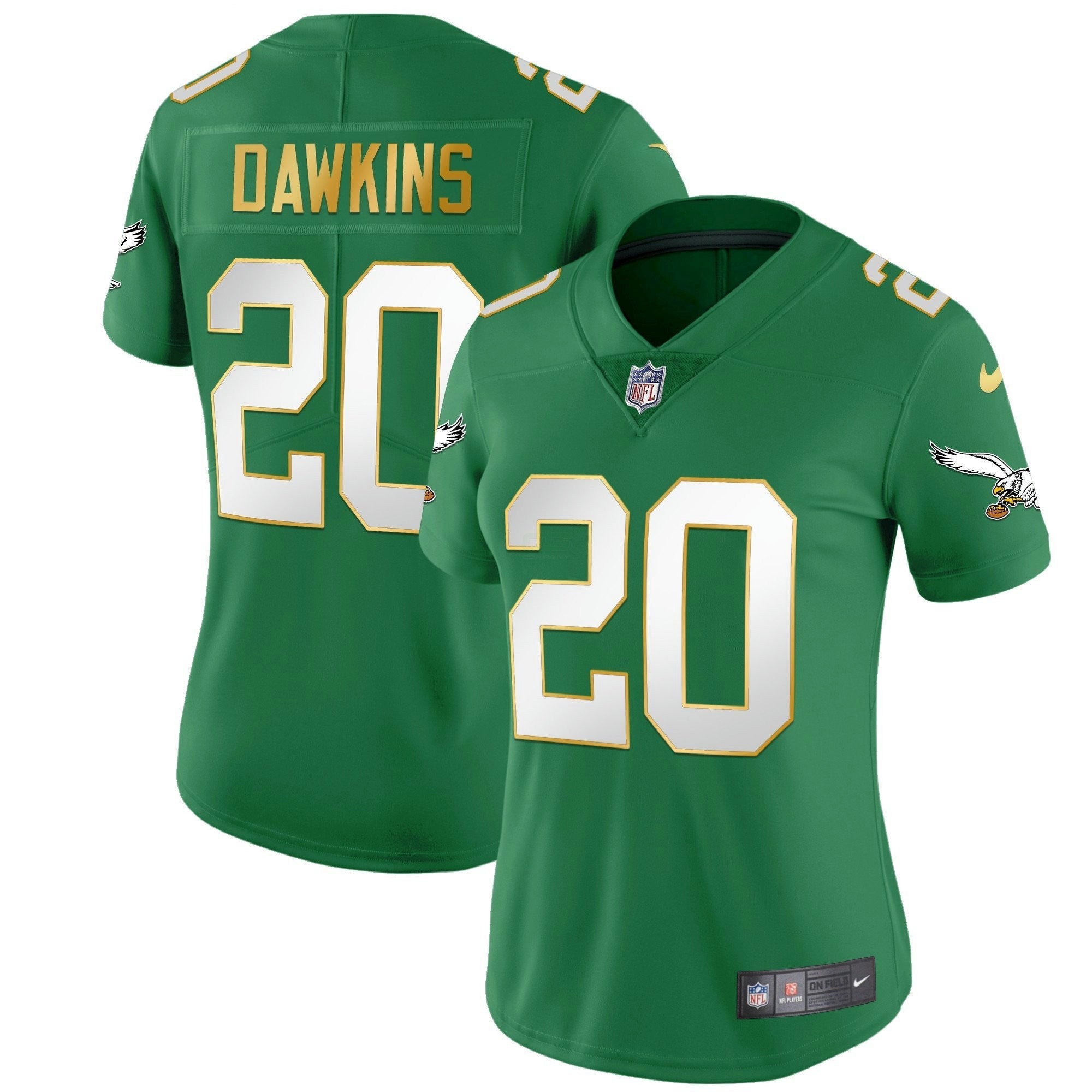 Camisa NFL Women’s Kelly Verde Dourada Jersey