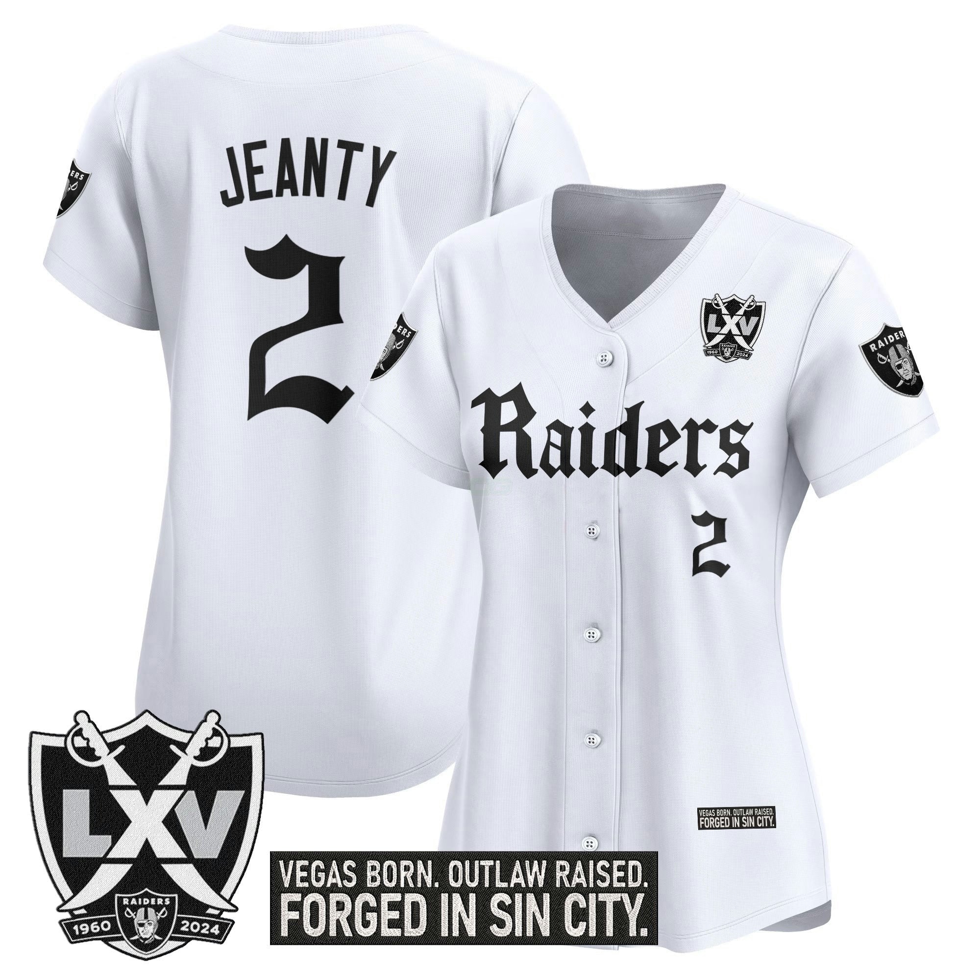 Camisa NFL Women’s Las Vegas ‘Gothic Sin City Shadows Edition’ Vapor Jersey