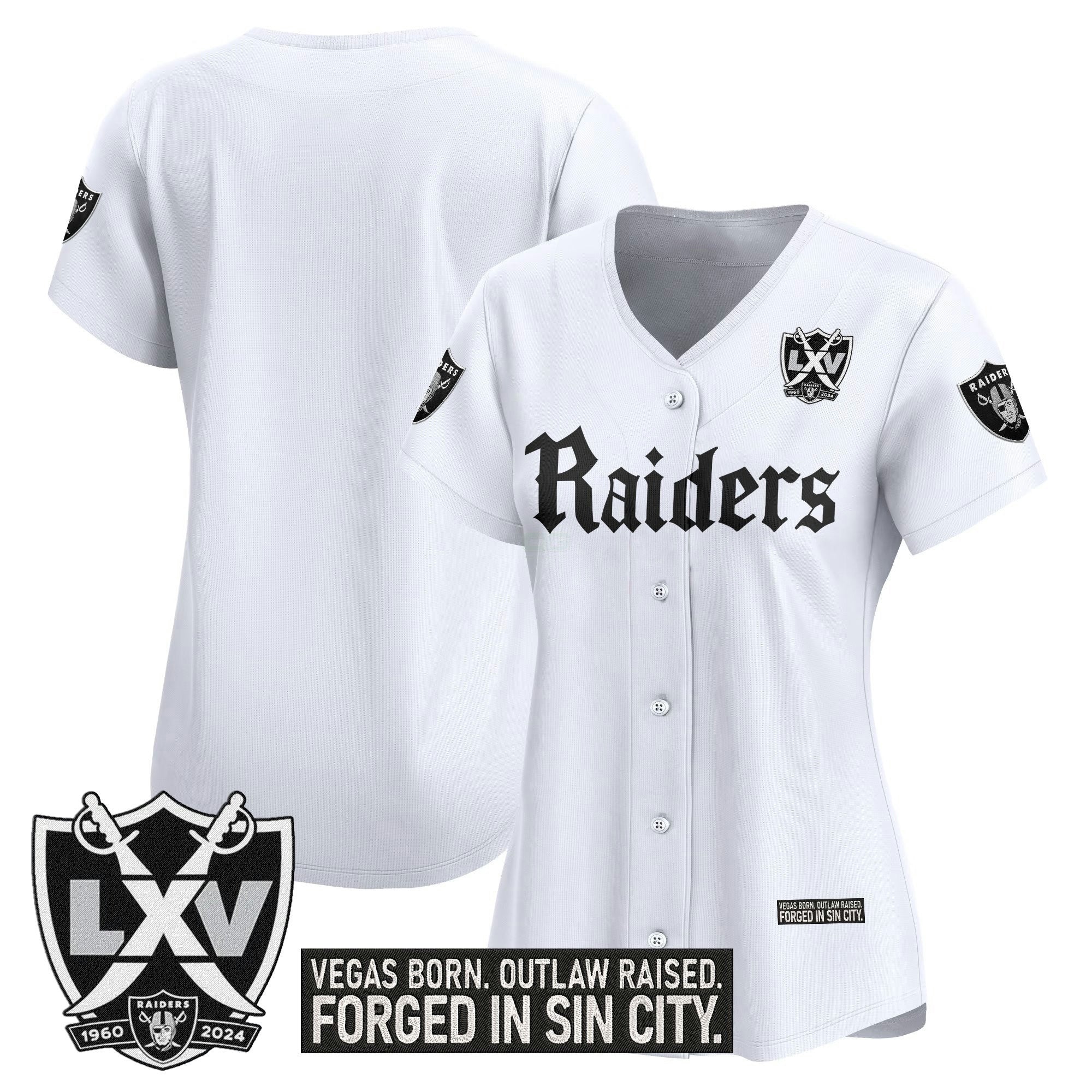 Camisa NFL Women’s Las Vegas ‘Gothic Sin City Shadows Edition’ Vapor Jersey