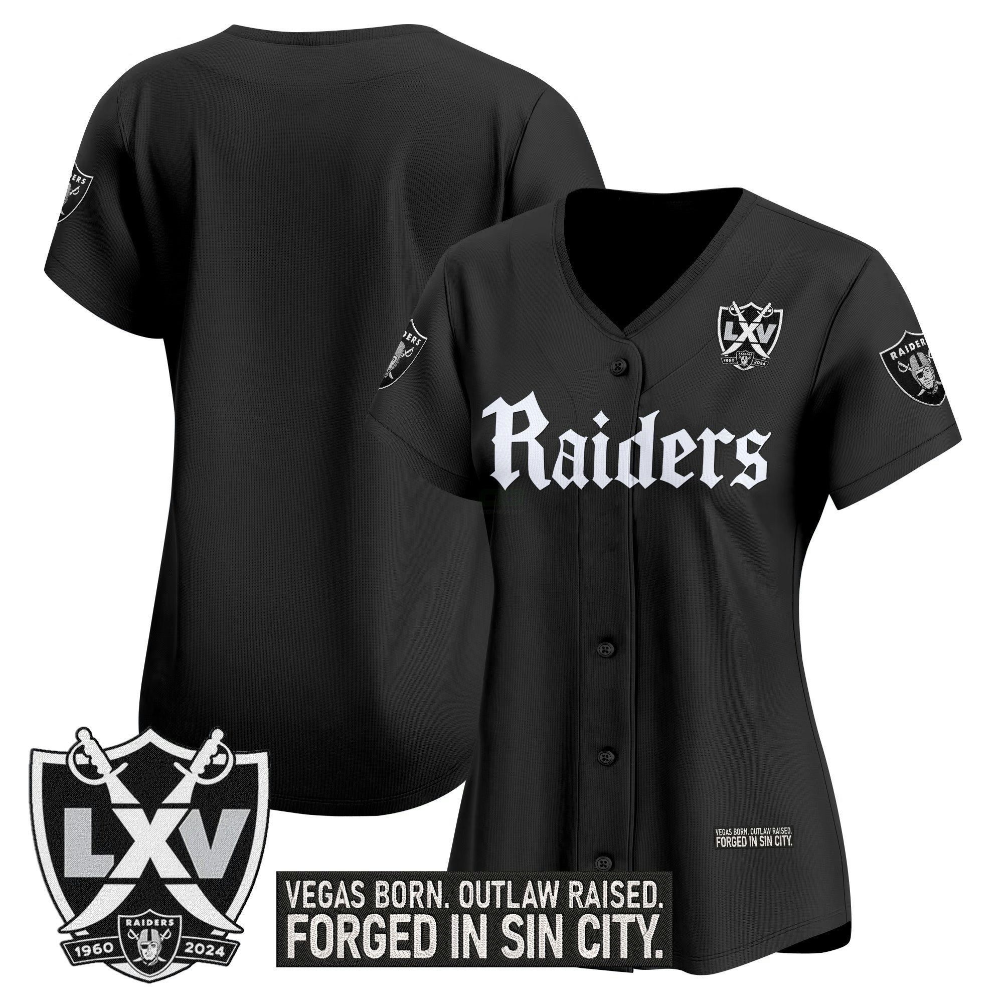 Camisa NFL Women’s Las Vegas ‘Gothic Sin City Shadows Edition’ Vapor Jersey