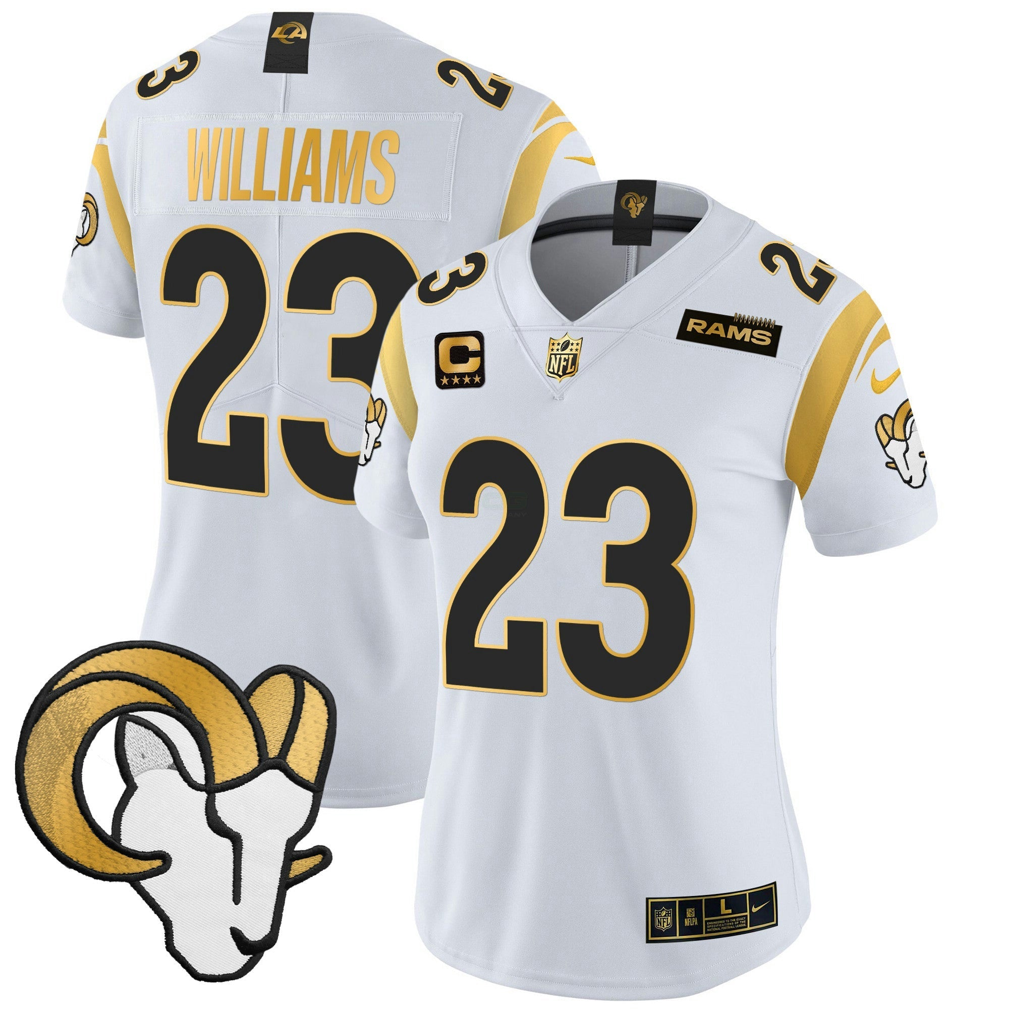 Camisa NFL Women’s Los Angeles 2024 Dourada Vapor Limited Jersey