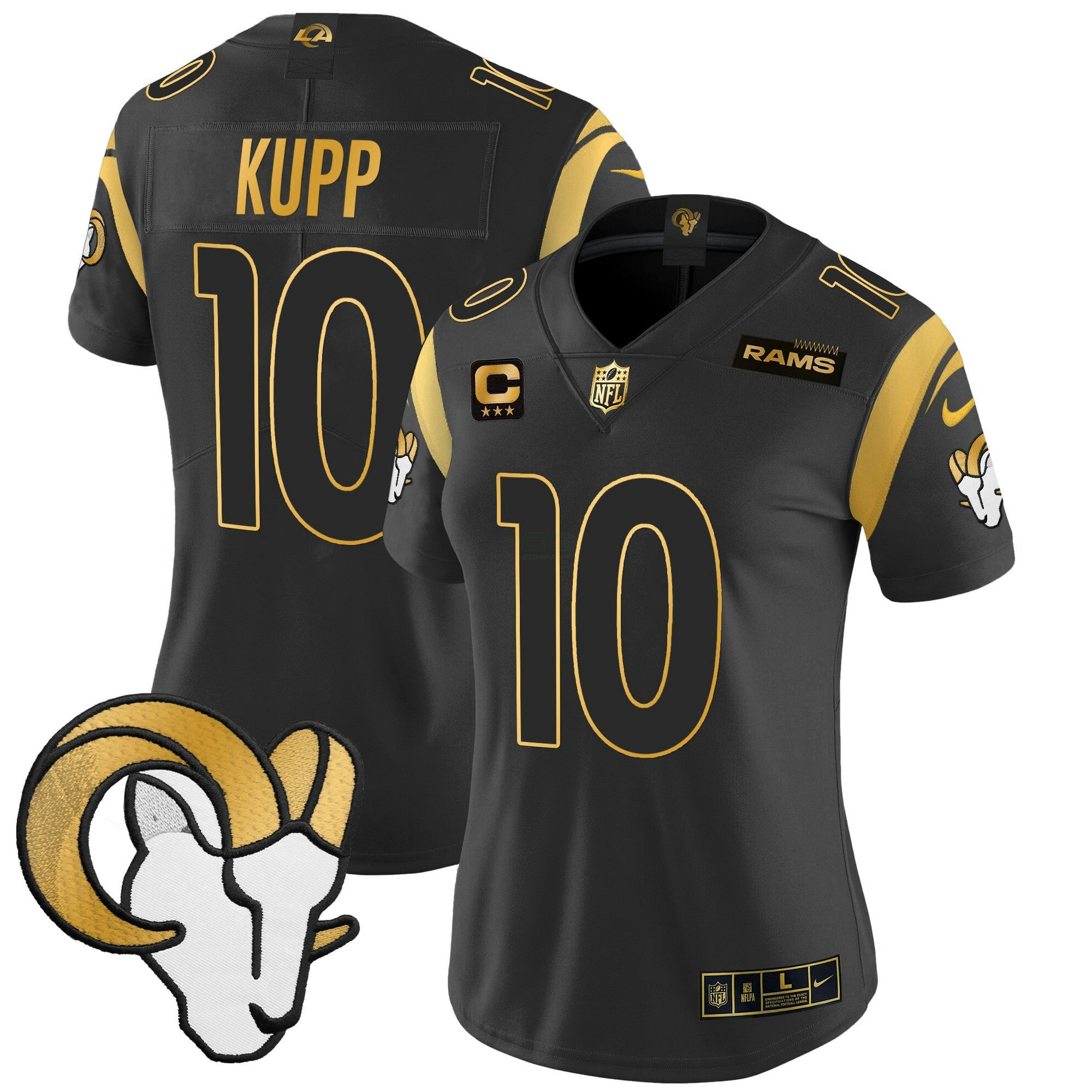 Camisa NFL Women’s Los Angeles 2024 Dourada Vapor Limited Jersey