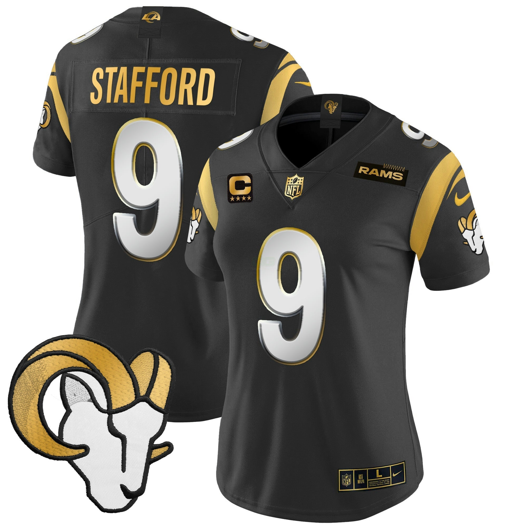 Camisa NFL Women’s Los Angeles 2024 Dourada Vapor Limited Jersey