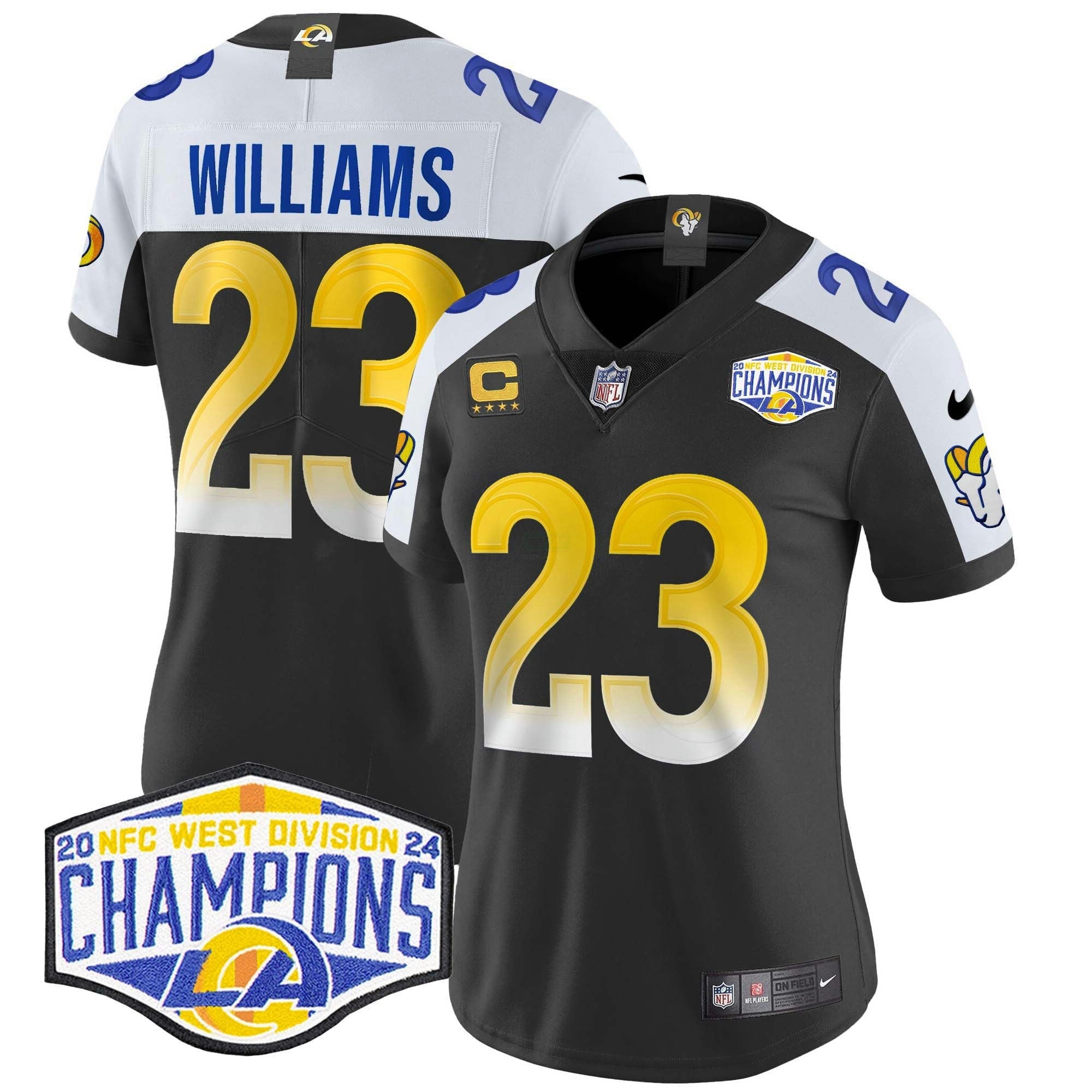 Camisa NFL Women’s Los Angeles 2024 NFC West Division Champions Vapor Limited Jersey