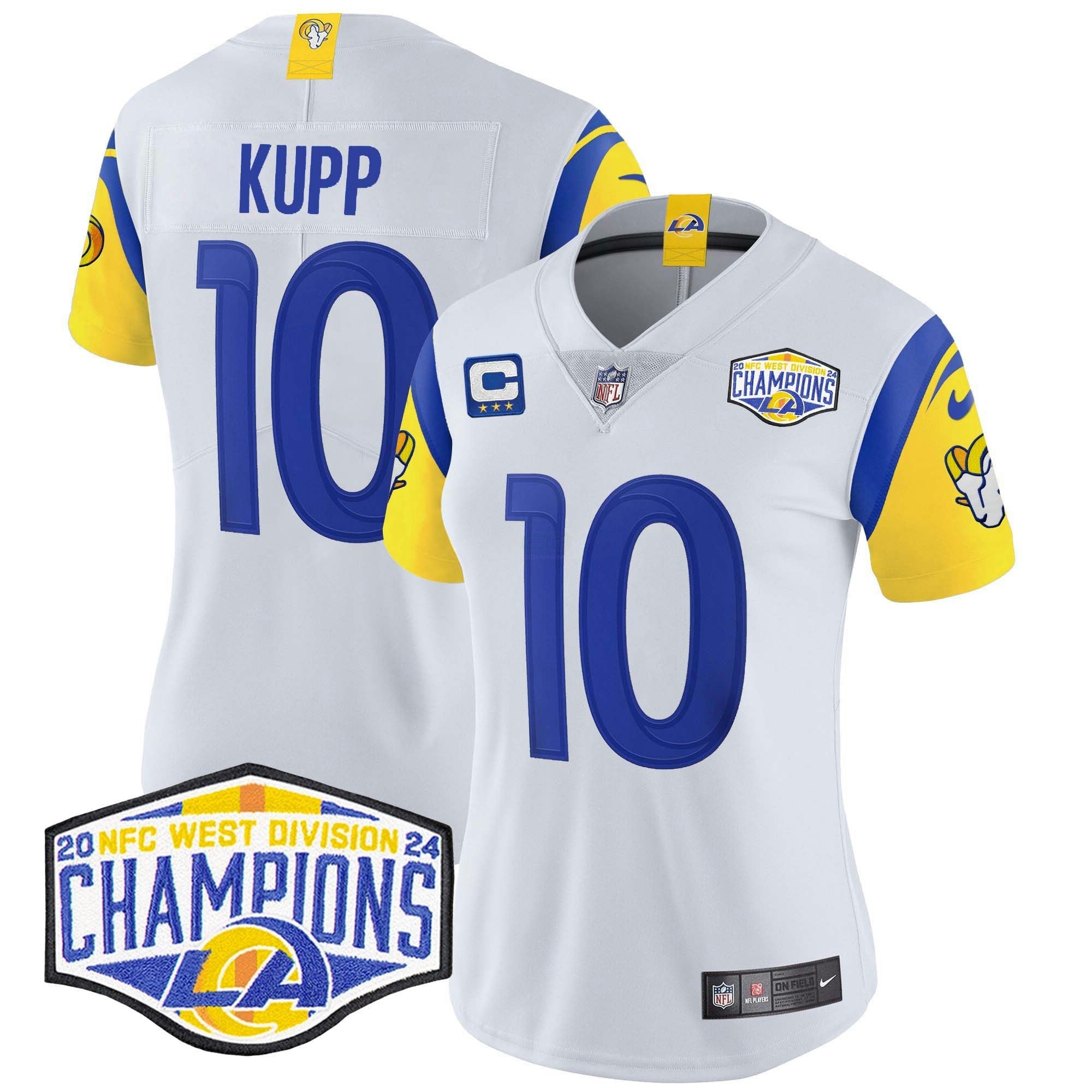 Camisa NFL Women’s Los Angeles 2024 NFC West Division Champions Vapor Limited Jersey