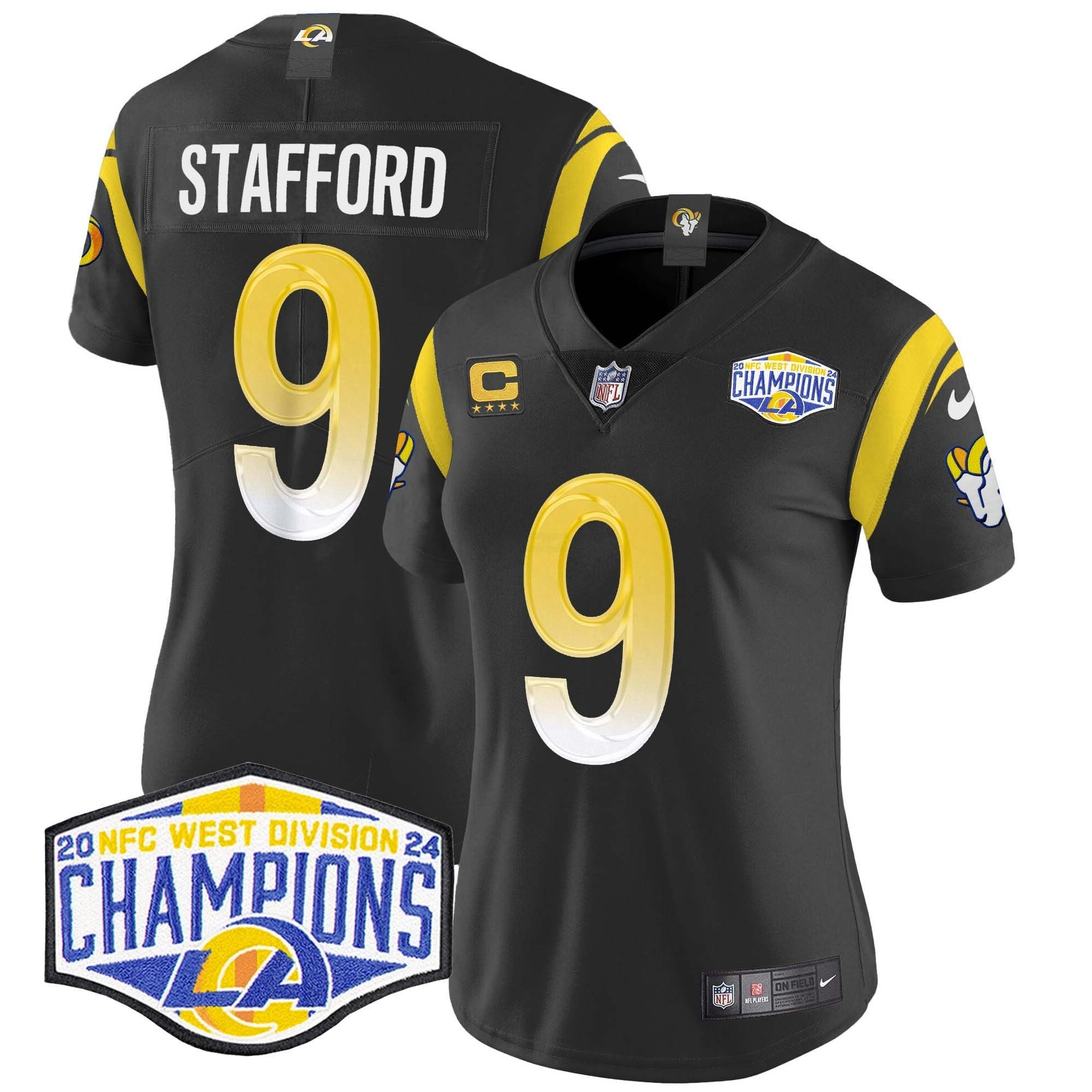 Camisa NFL Women’s Los Angeles 2024 NFC West Division Champions Vapor Limited Jersey