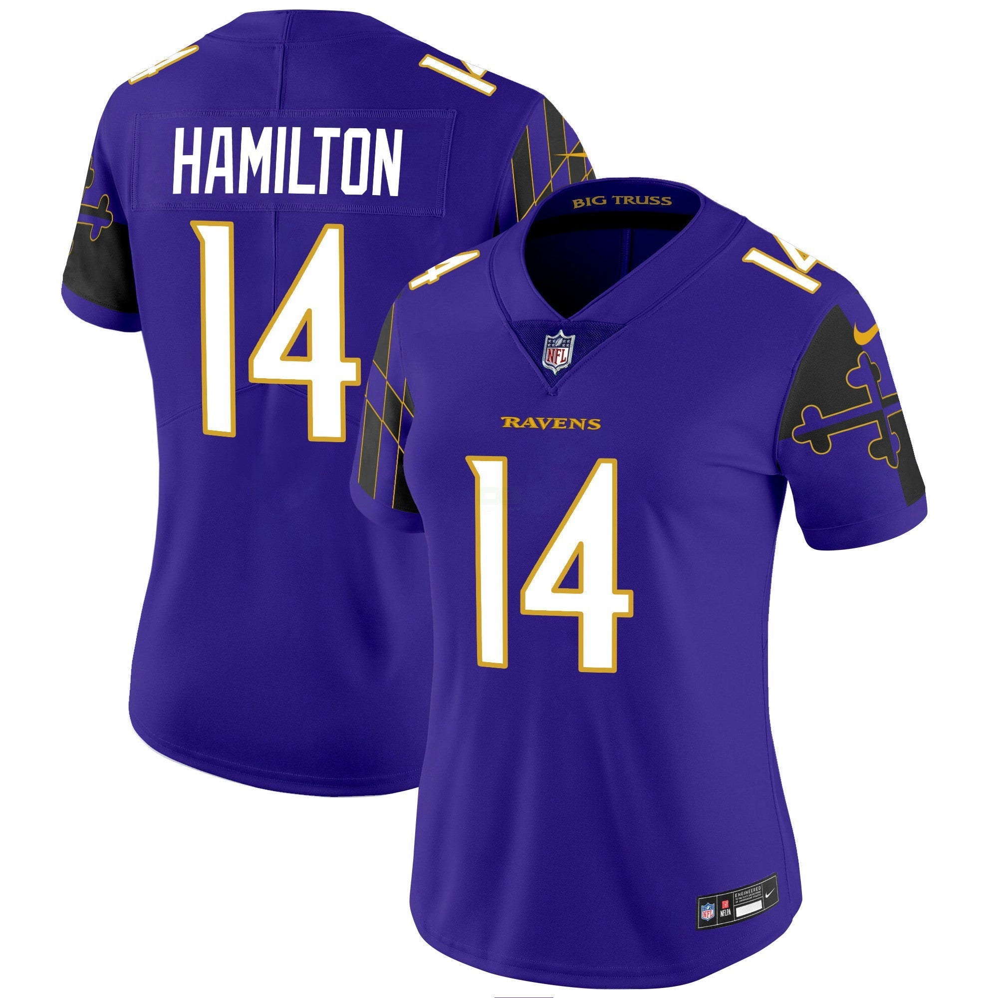 Camisa NFL Women’s Maryland Flag Vapor Limited Jersey