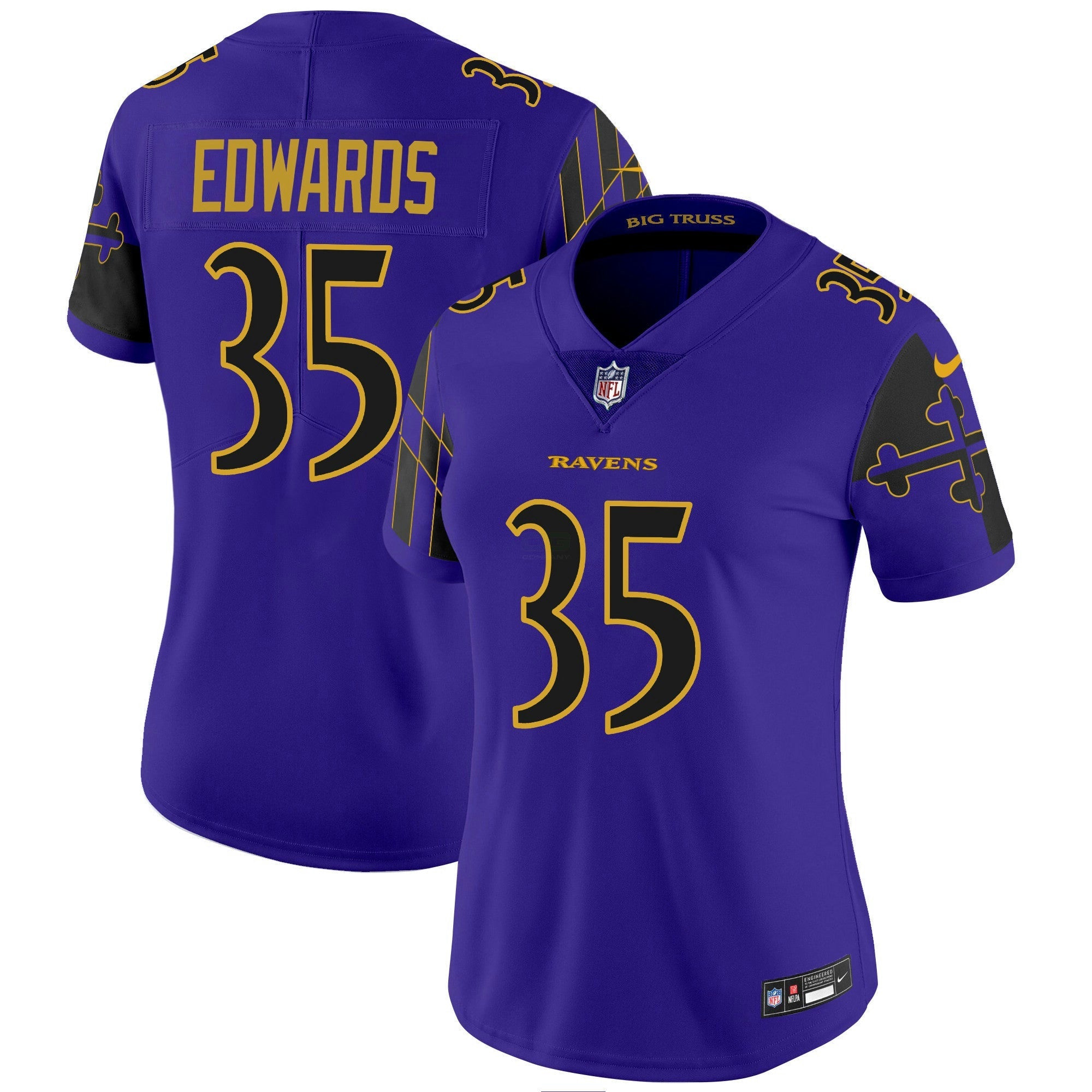 Camisa NFL Women’s Maryland Flag Vapor Limited Jersey
