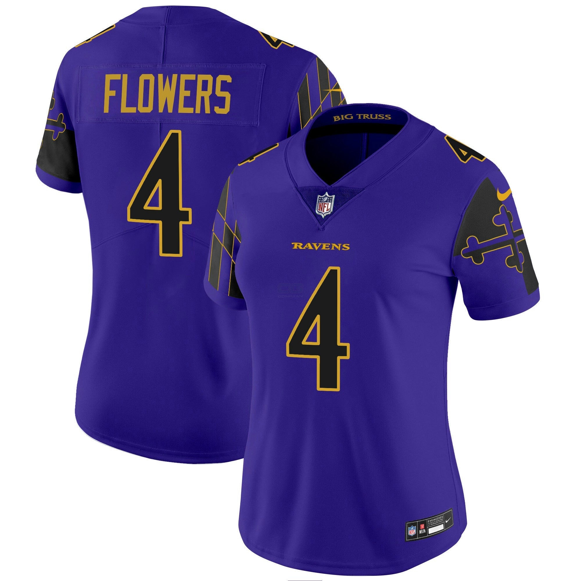 Camisa NFL Women’s Maryland Flag Vapor Limited Jersey